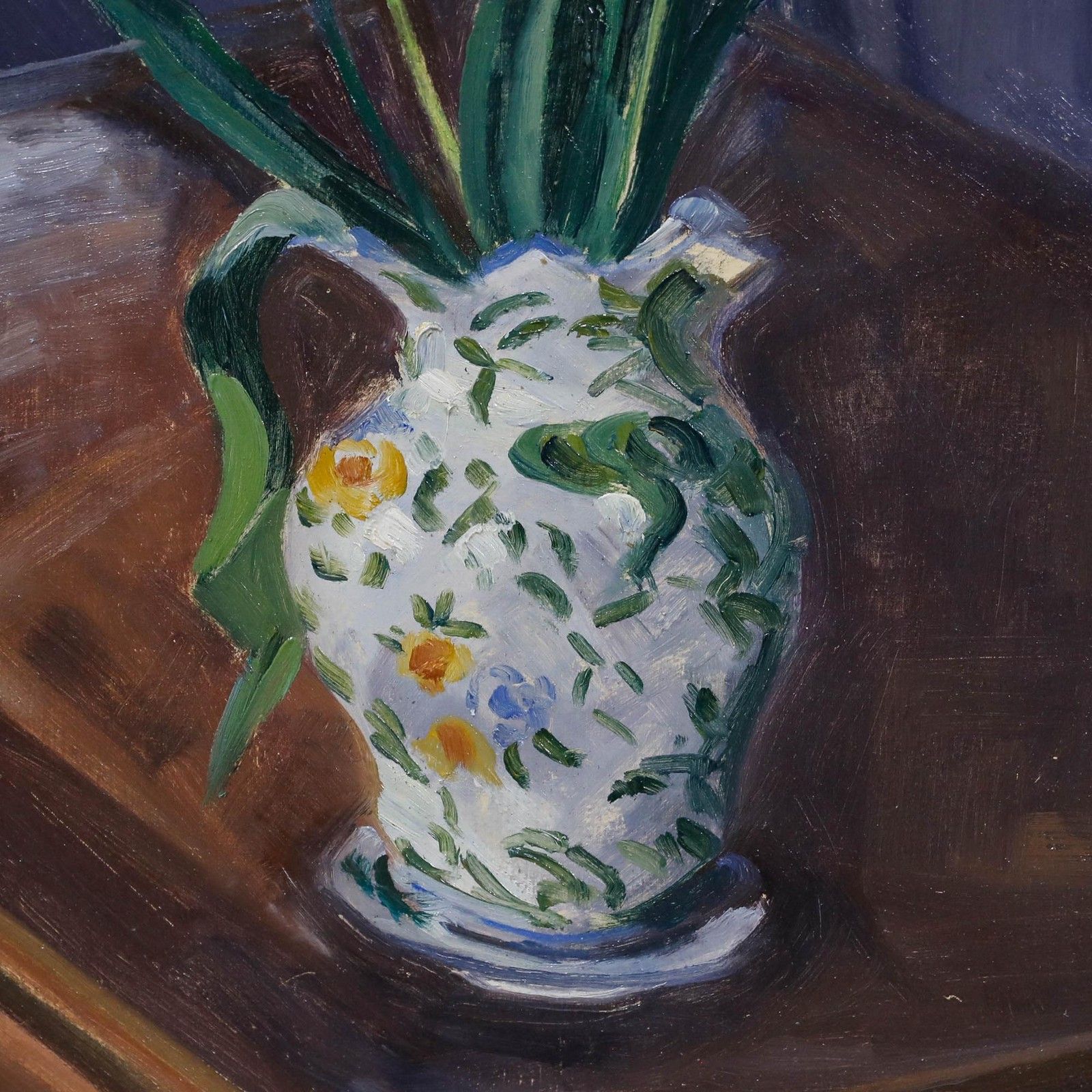 Fernand Coustans (1878 1975) Framed Mid 20th Century Oil, Tulips In A Vase photo 350.0