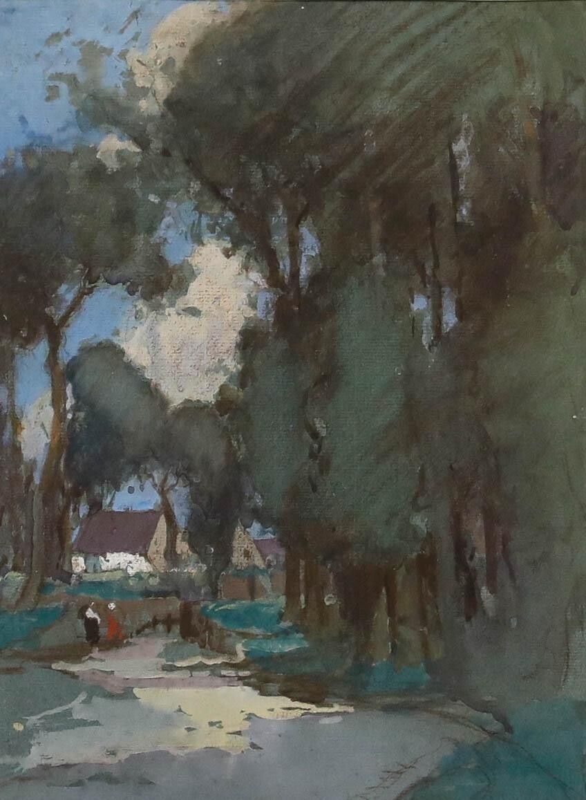 Attrib. William Lee Hankey (1869 1952) Watercolour, Road To The Village photo furniture