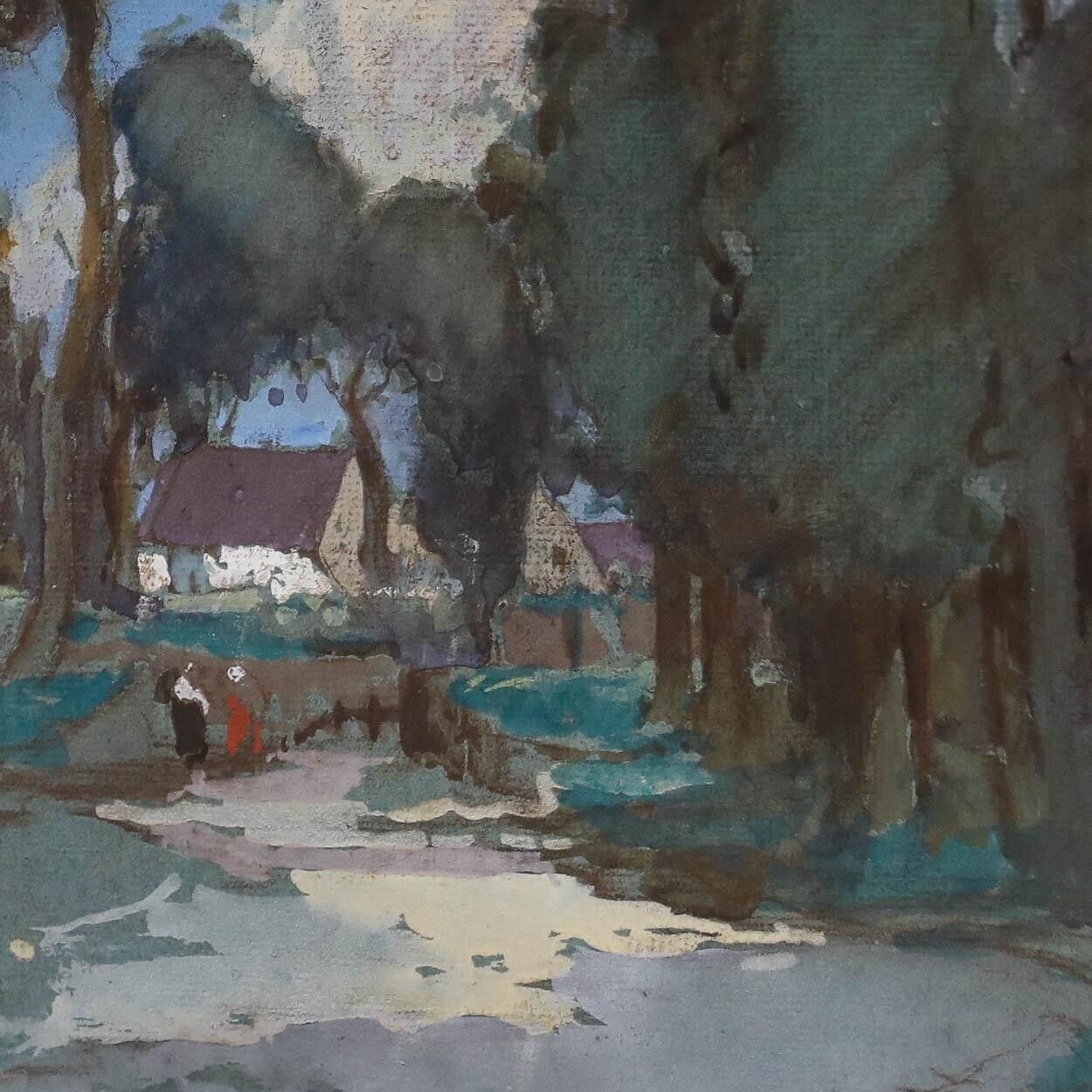 Attrib. William Lee Hankey (1869 1952) Watercolour, Road To The Village photo Art