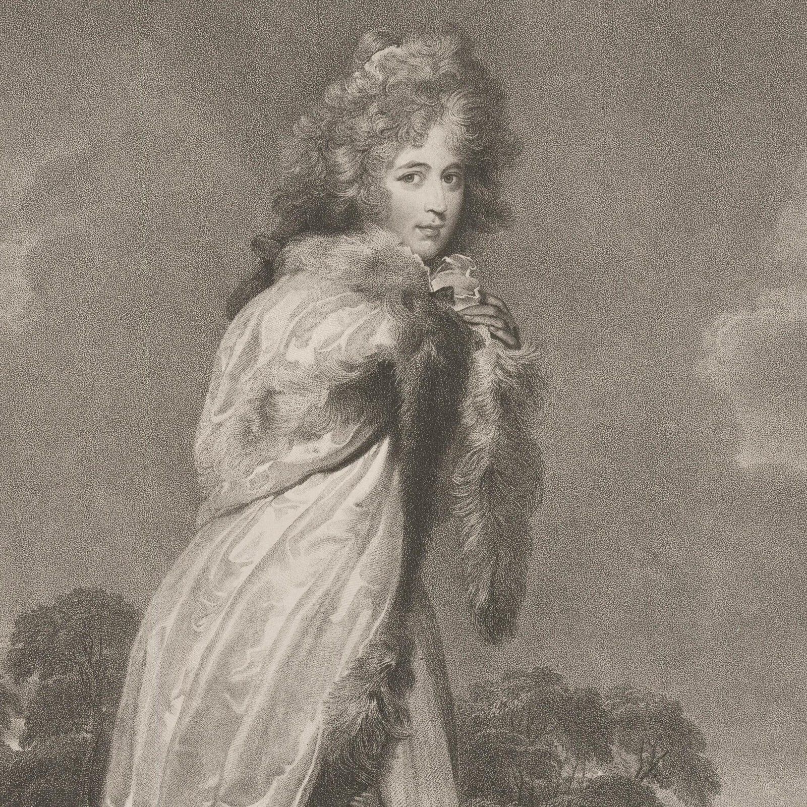 Bartolozzi After Lawrence Stipple Engraving, Elizabeth, Countess Of Derby photo for sale