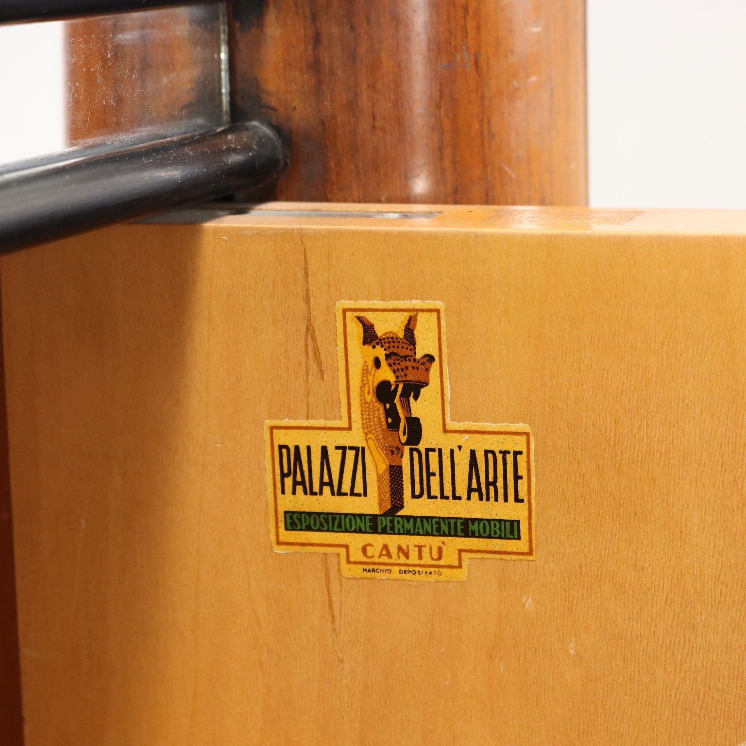 Vintage Cabinet Palazzi Dell'arte Cantù Walnut Veneer Italy 1940s photo vintage