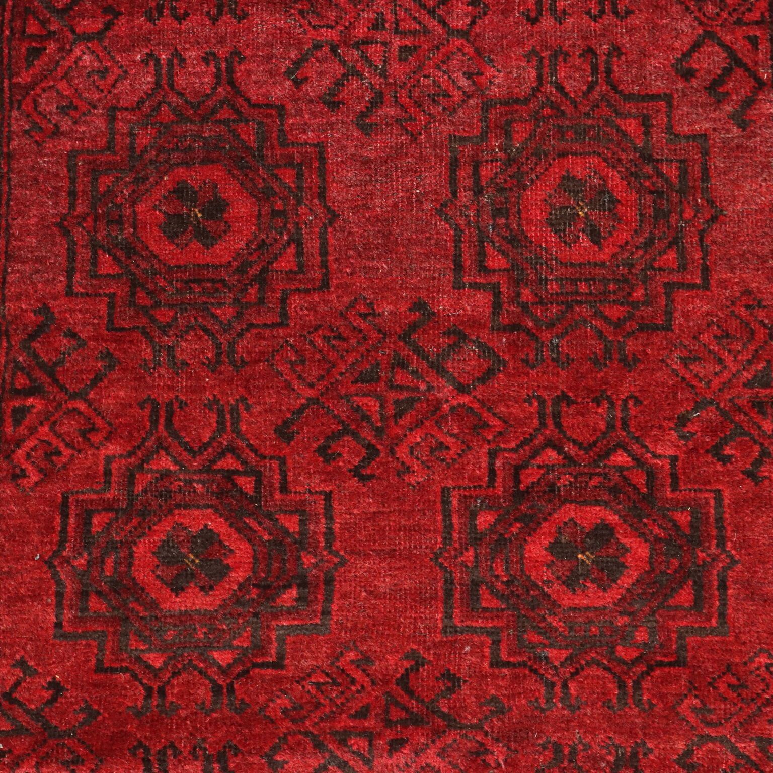 Antique Asian Rug Wool Heavy Knot 83 X 38 In photo Textiles