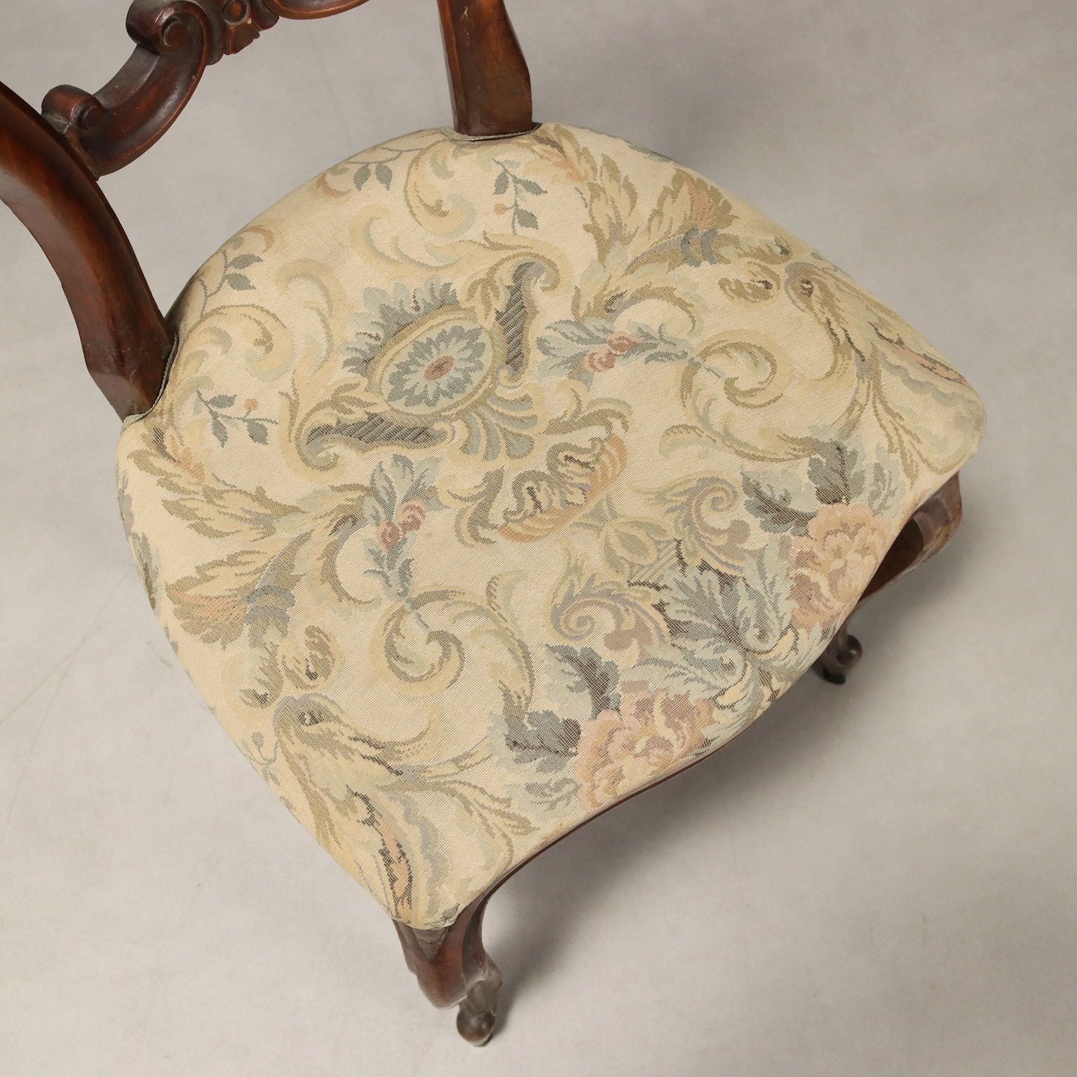 Chairs Louis Philippe Walnut Padded Seat Italy XIX Century photo vinterior