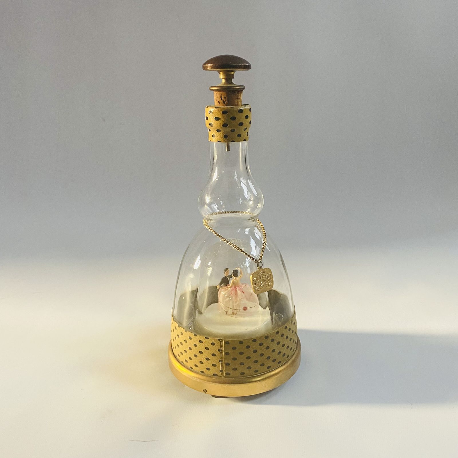 photo for sale Rare French Ballerina Music Decanter: Mid Century Bols Prince Bottle