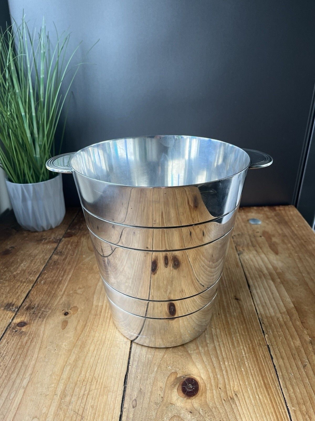 Quality Elkington Silver Plated Art Deco Champagne Wine Bottle Ice Bucket Cooler photo 250.0