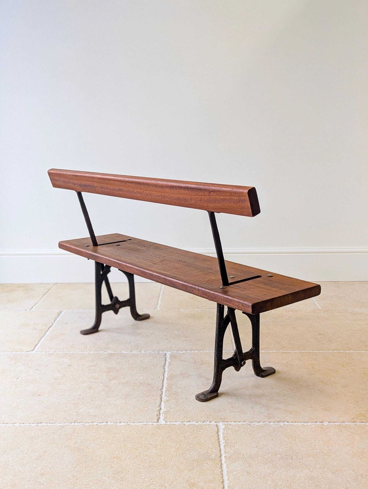 Antique Victorian Reversible Tram Bench By Fisher & Son C.1890 photo furniture
