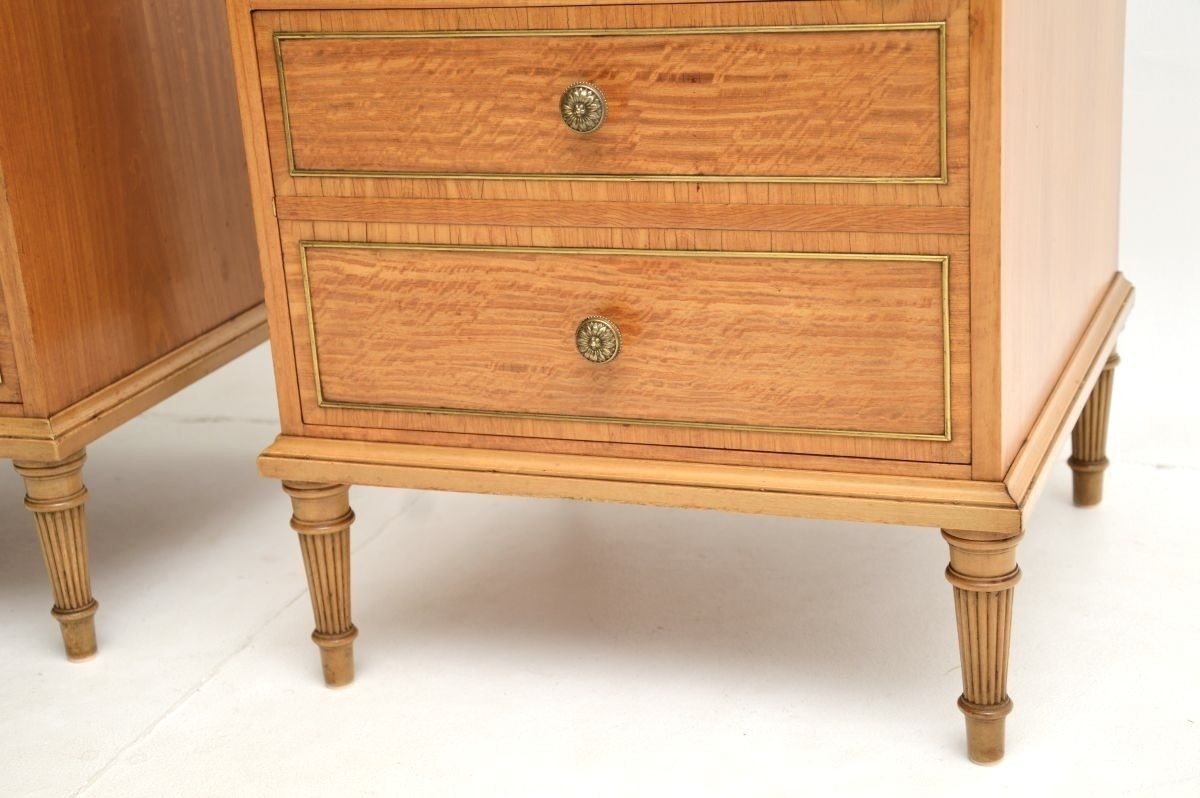 Pair Of Antique Satin Wood Bedside Chests photo 2048.0