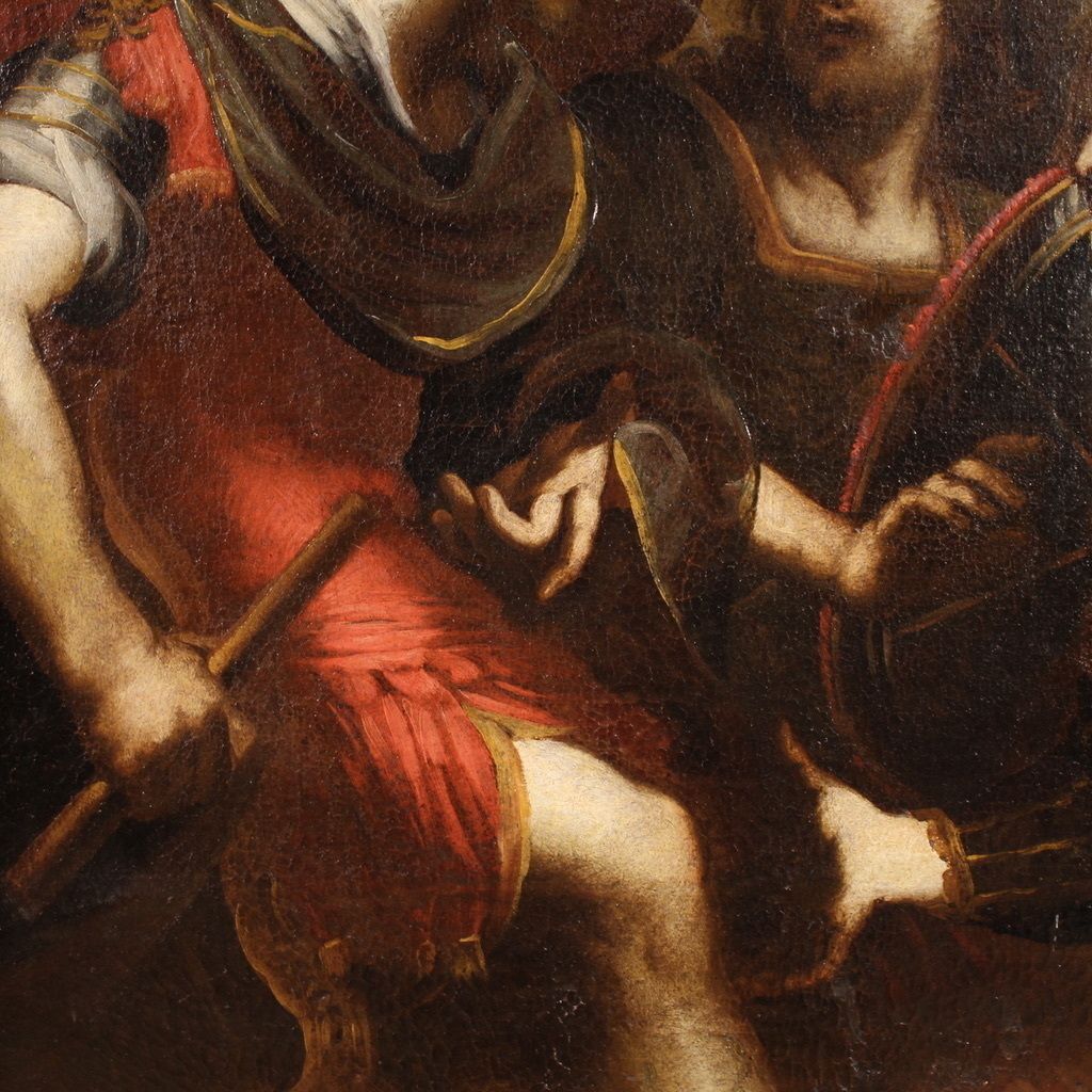 17th Century Mythological Painting, The Dispute Between Agamemnon And Achilles Over Briseis photo 7200.0