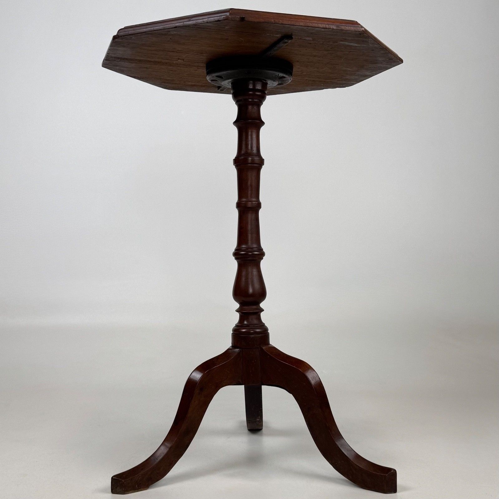 Antique 19th Century Small Octagonal Side Table In Mahogany photo furniture