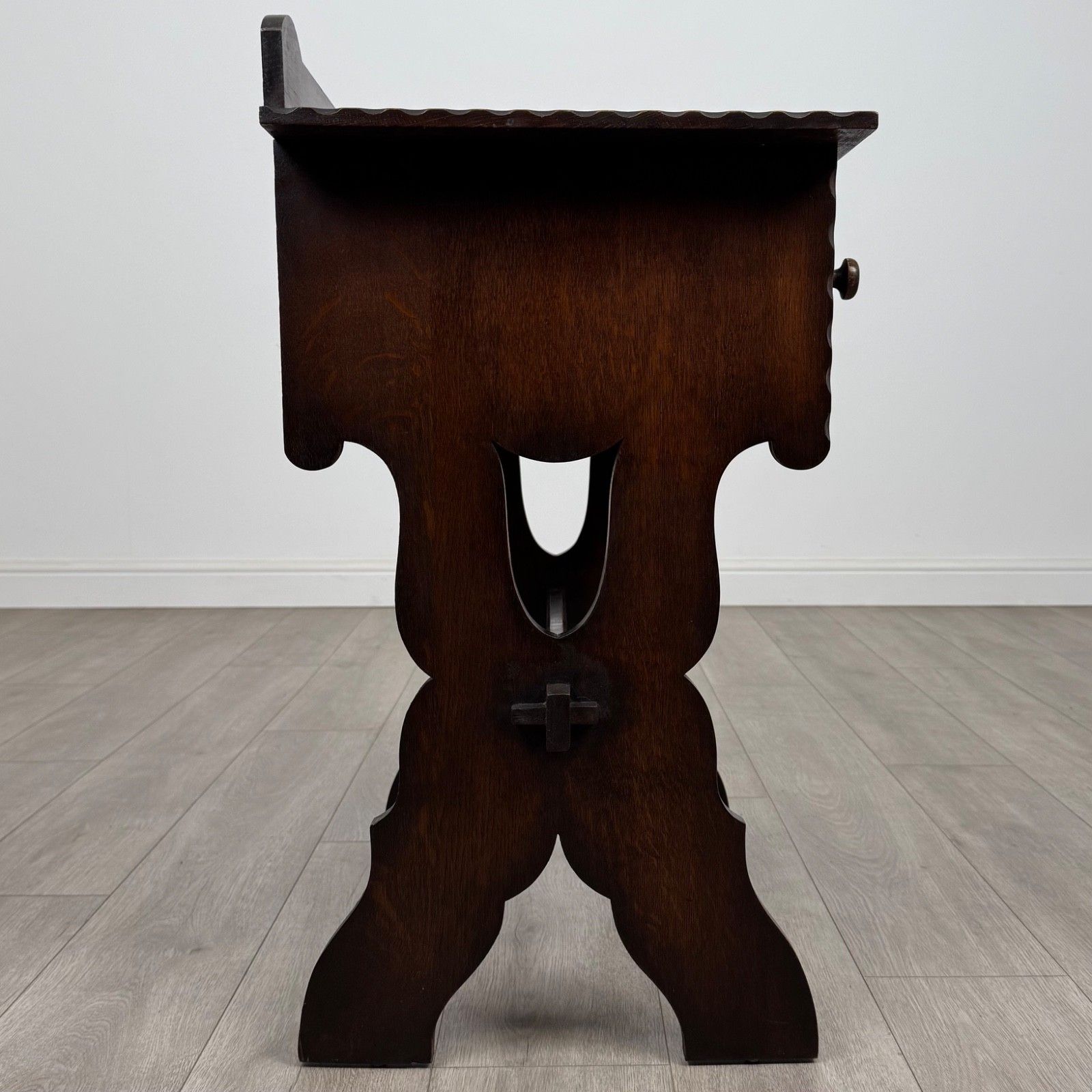 Antique 20th Century Good Quality Side Table In Oak photo Furniture