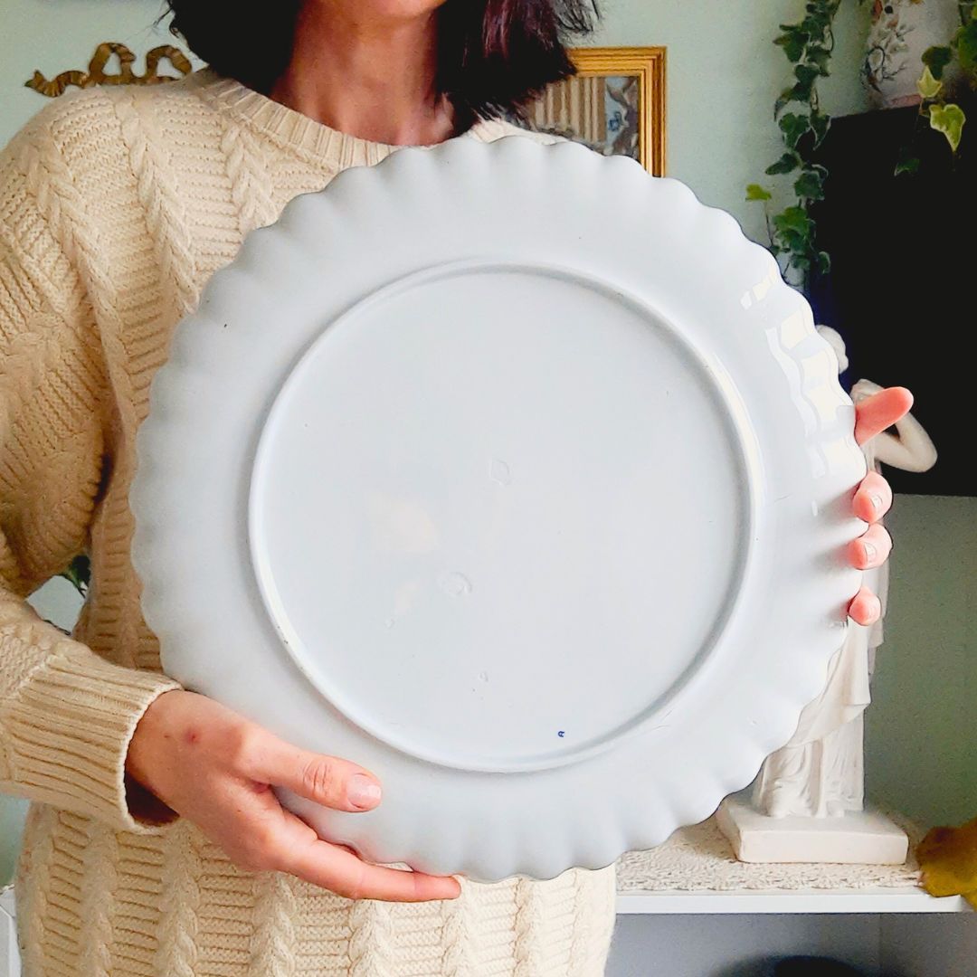 Large Copeland Arts And Crafts Movement Ceramic Platter Tray Hand Painted Large Arts And Crafts Copeland Ceramic Platter photo vintage