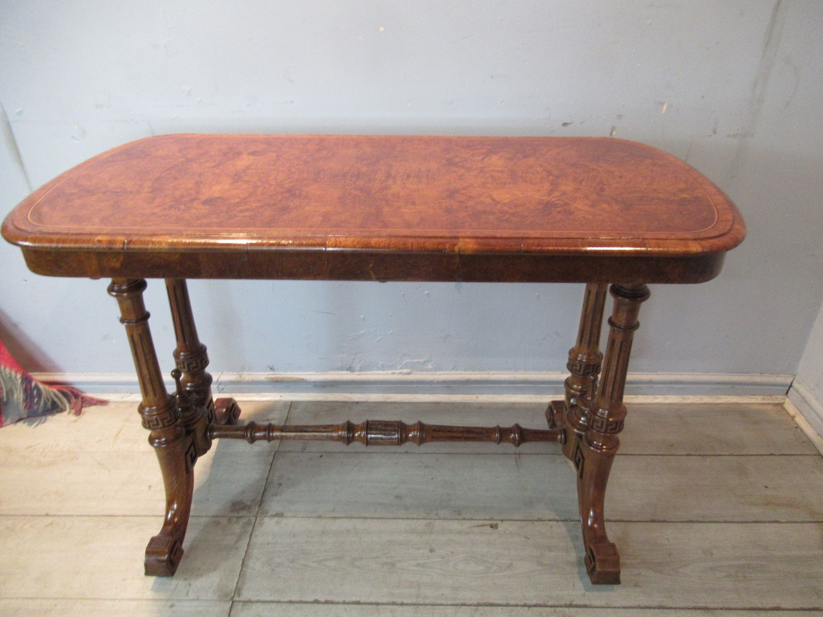 Quality   Victorian   Burr Oak   Side Table photo furniture
