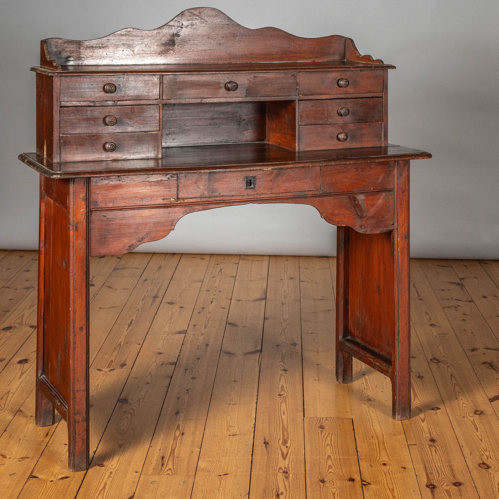 Large 19th Century French Fruitwood Writing Desk photo for sale