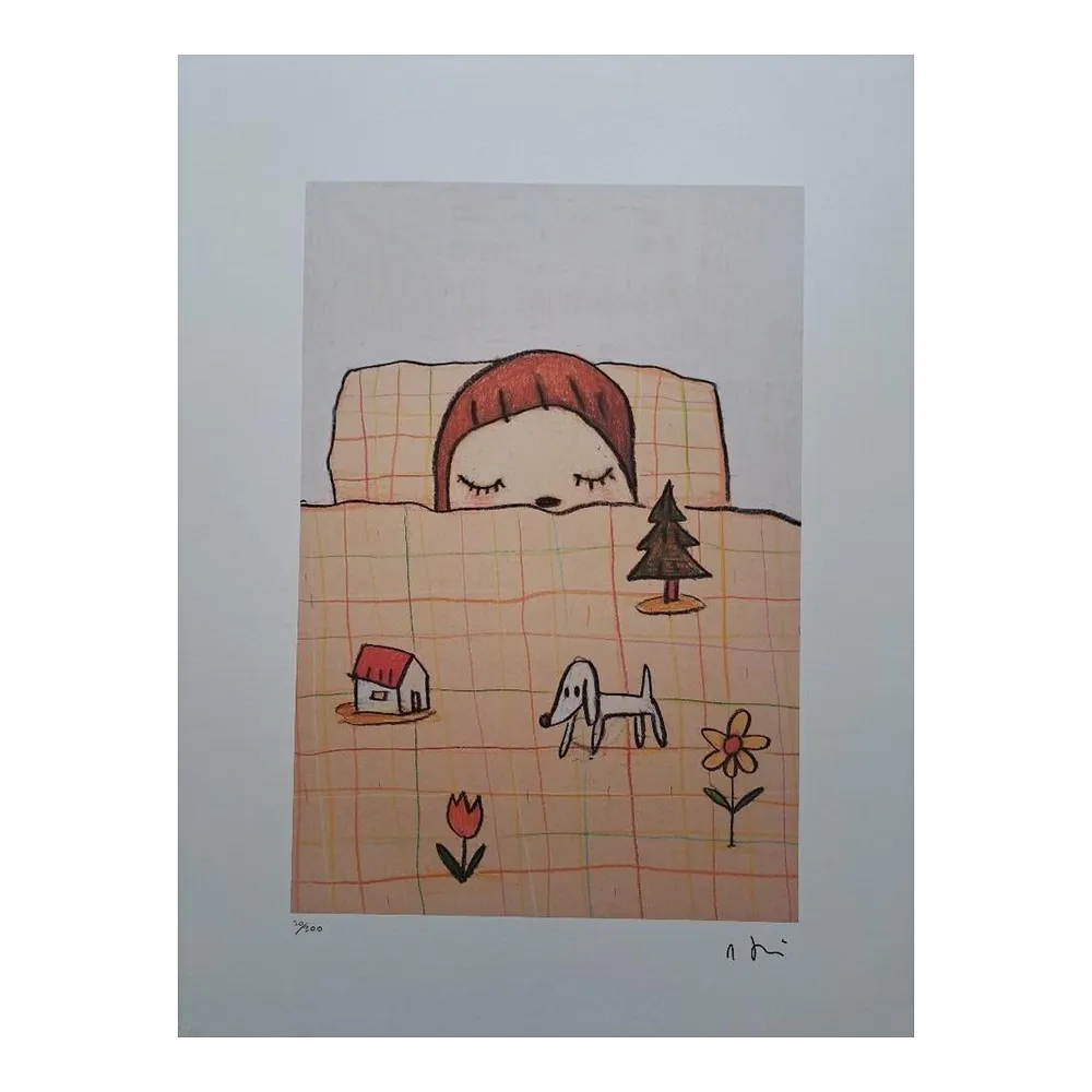 Nara Yoshitomo, Sleeping Girl, 1990s, Limited Edition Lithograph