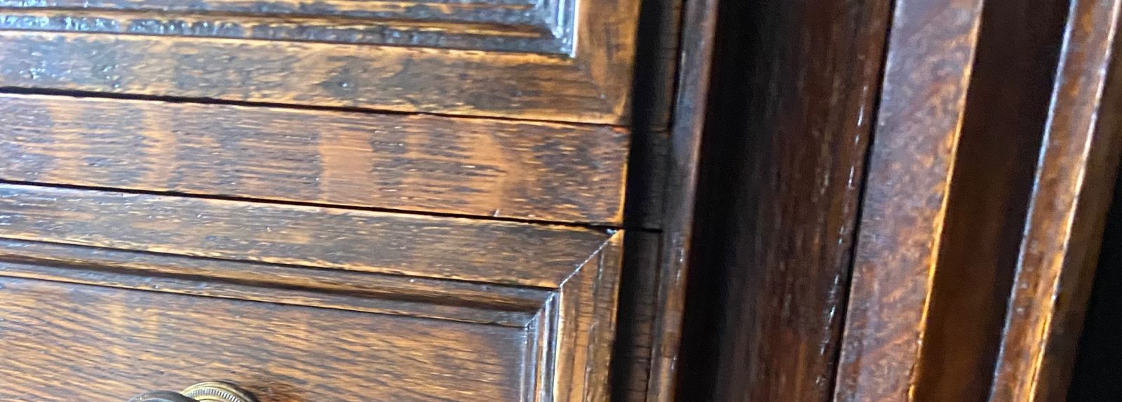 Pair Of Victorian Oak Collectors/Bedside Cabinets photo vintage