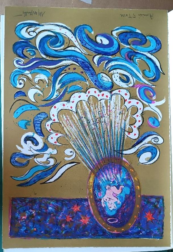 4 Lithographs  Cinque Terre Libeccio Lino Marzulli Edition Angels Lucca 50x35 photo vinterior