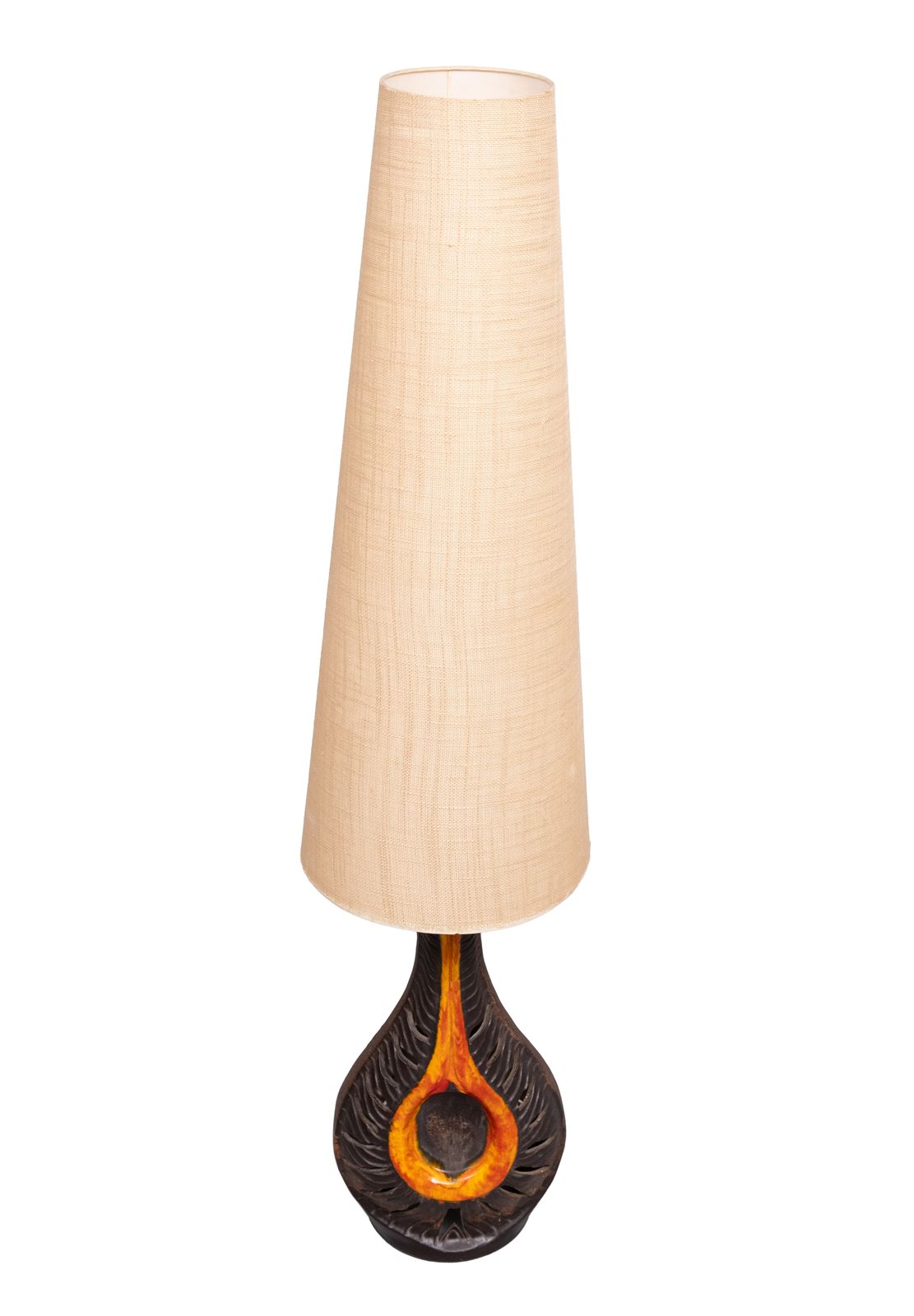 photo for sale Grote Fat Lava Keramische Vloerlamp Van Walter Gerhards Voor West Duitsland, Jaren 1970