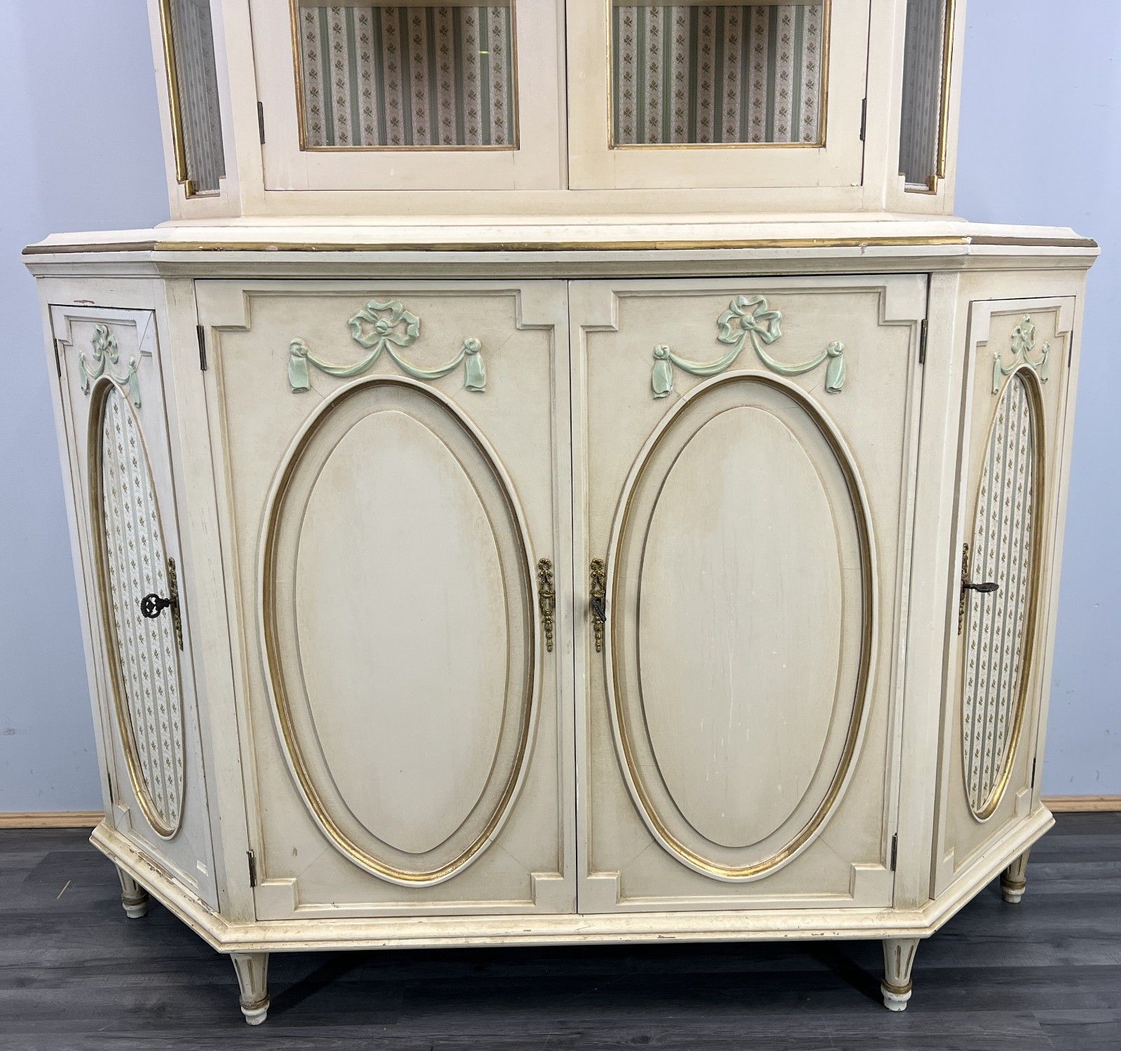 Display Cabinet Vintage French Style Shabby Chic Glazed Sideboard Lot 4792 photo 699.0