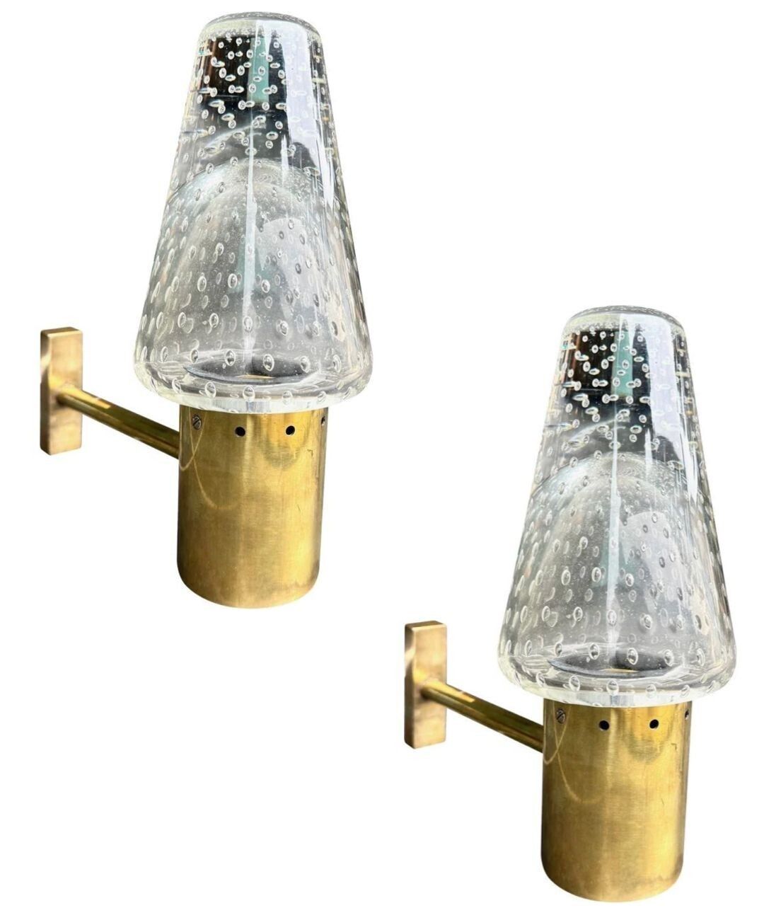 photo furniture A Rare Pair Of 1950s Murano Glass And Brass Wall Lights By Gino Sarfatti And Archimede Seguso.