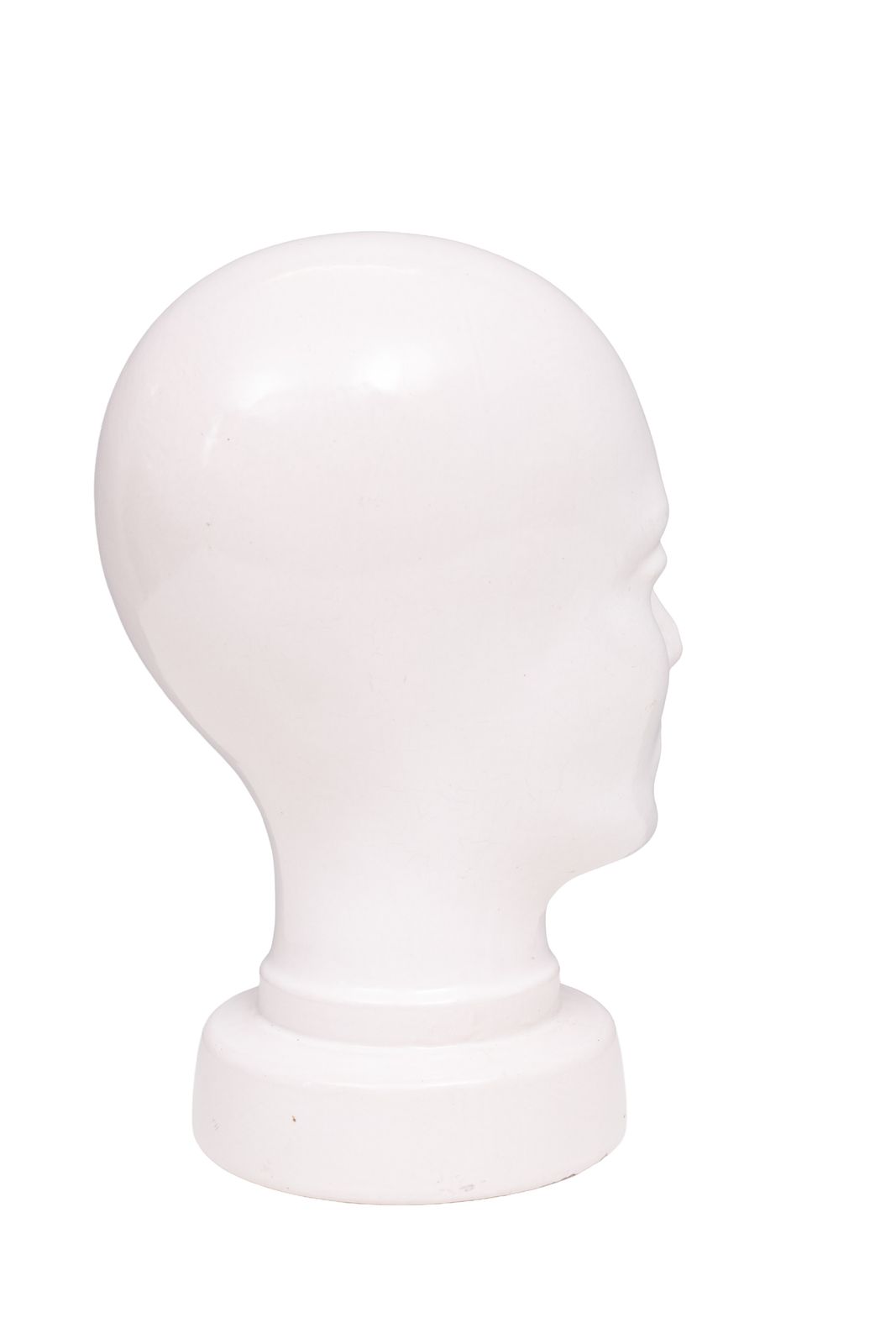 West Germany White Ceramic Mannequin Head 1970s Germany photo vinterior