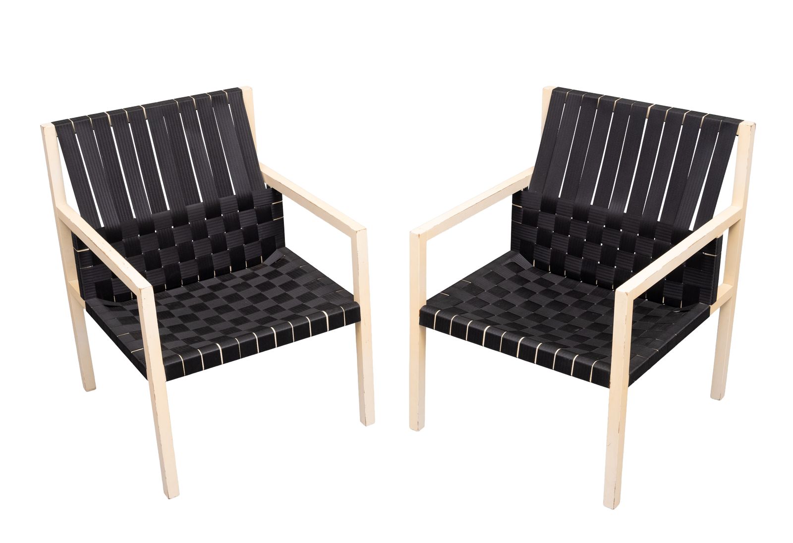 Gijs Bakker Set Of 4 ''Seatbelt'' Chairs 1978 Holland photo for sale