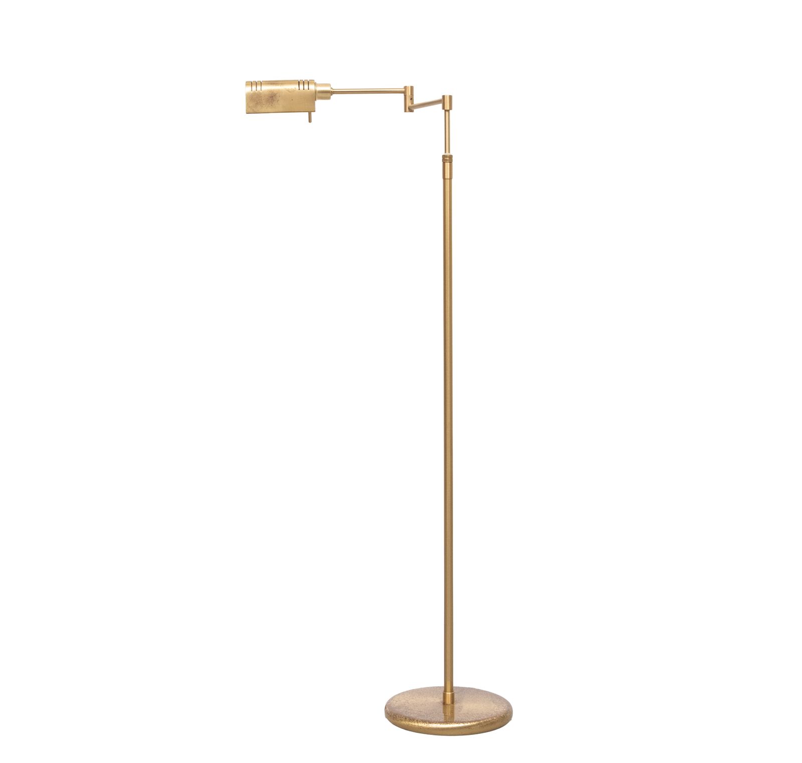 Messing Zwenkarm Vloerlamp – Holtkoetter, Duitsland, Ca. Jaren 1980 photo 849.0