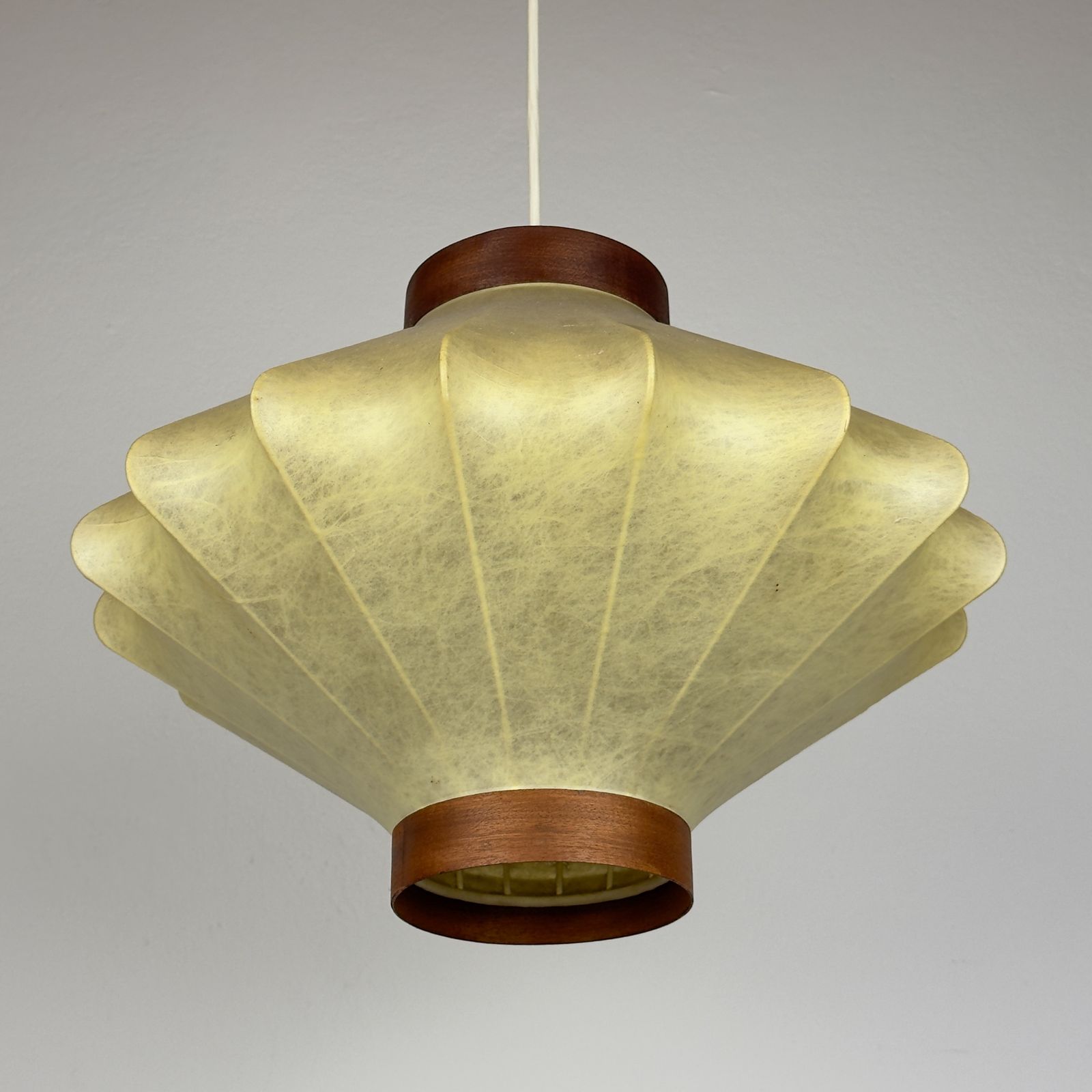 Mid Century Cocoon Pendant Lamp, Achille Castiglioni, Italy 1960s photo vinterior