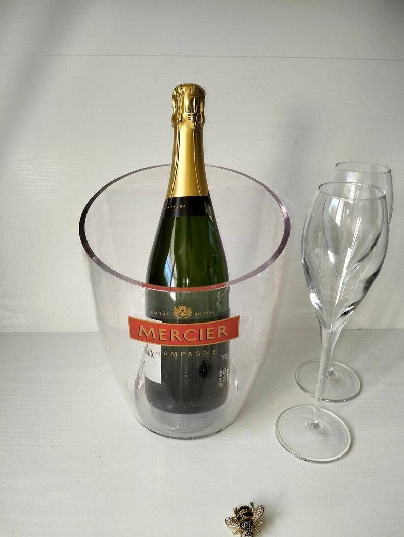 Vintage Mercier Champagne Bucket  French Bar Decor Wine Cooler