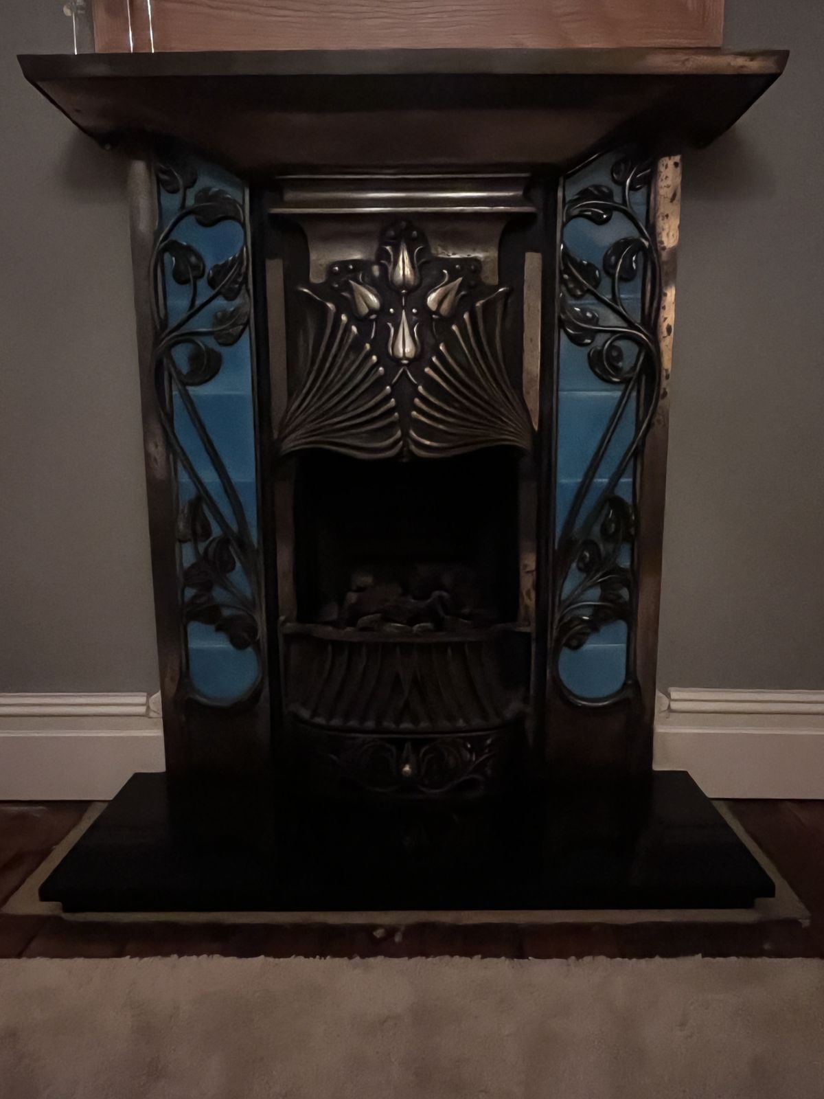 Art Nouveau Fireplace Surround photo for sale