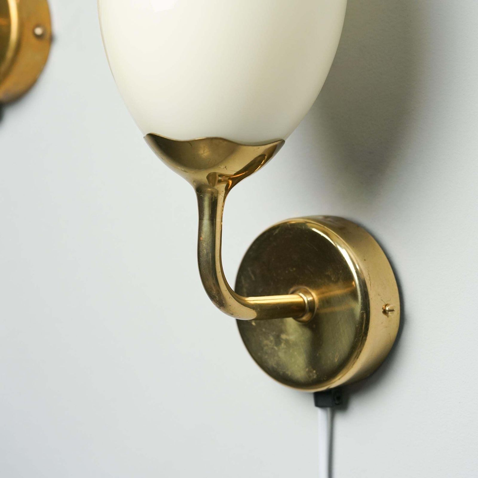 Pair Of Model 9447 Wall Light By Paavo Tynell For Oy Taito Ab, 1950s photo for sale