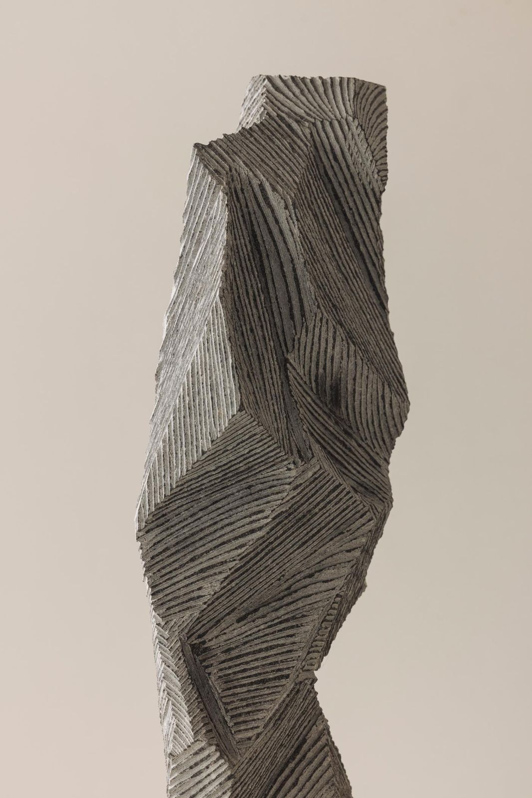 2213.0 Abstract Sculpture Carved From Natural Stone By Marc Verdoodt, Belgium 1980s. photo