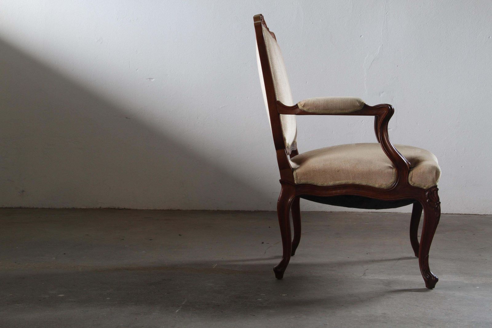 photo for sale Pair Of Vintage Danish Antique 18th Century Lounge Chair, Style Of Louis XV