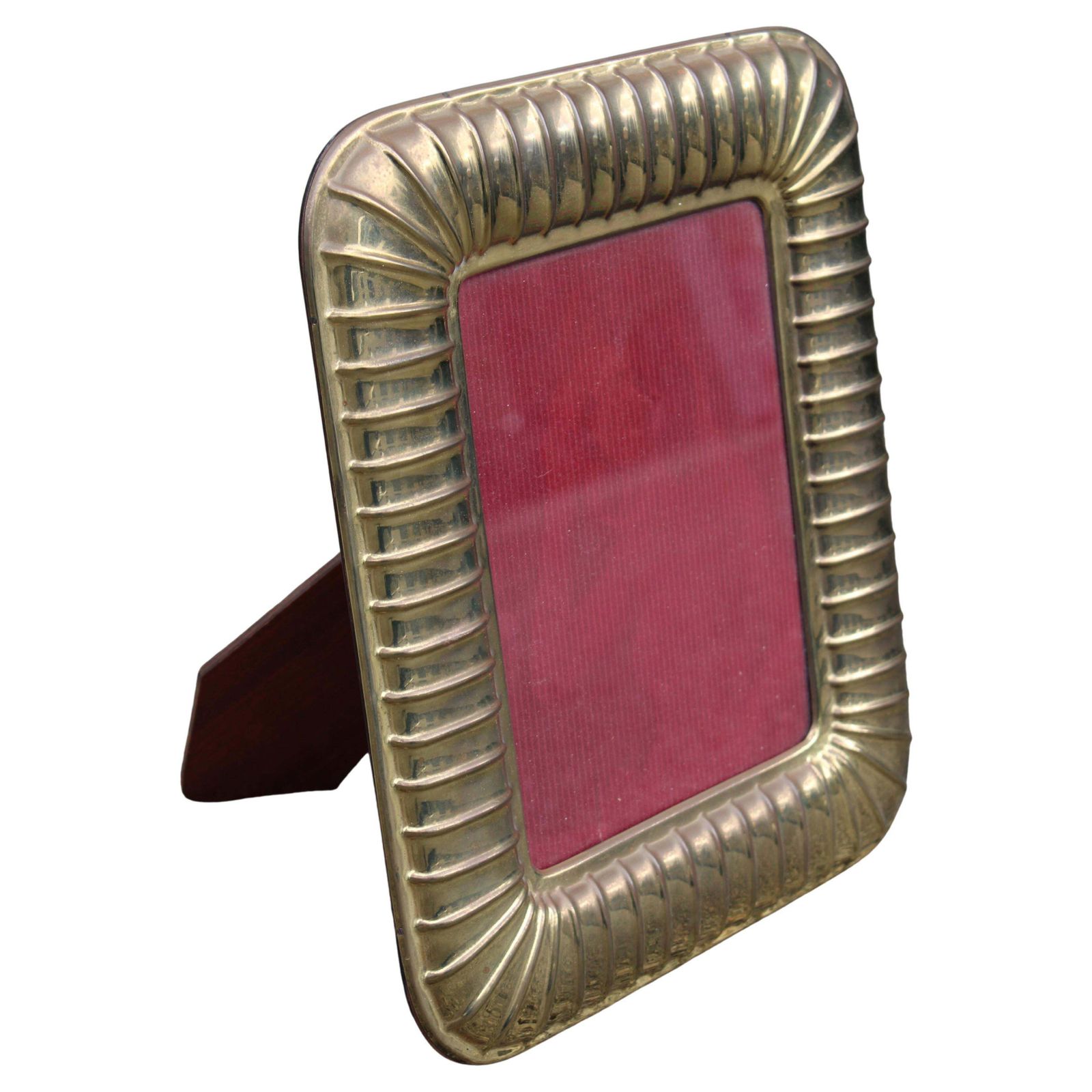 Photo Frame In Brass Worked Italy Tommaso Barbi 1970