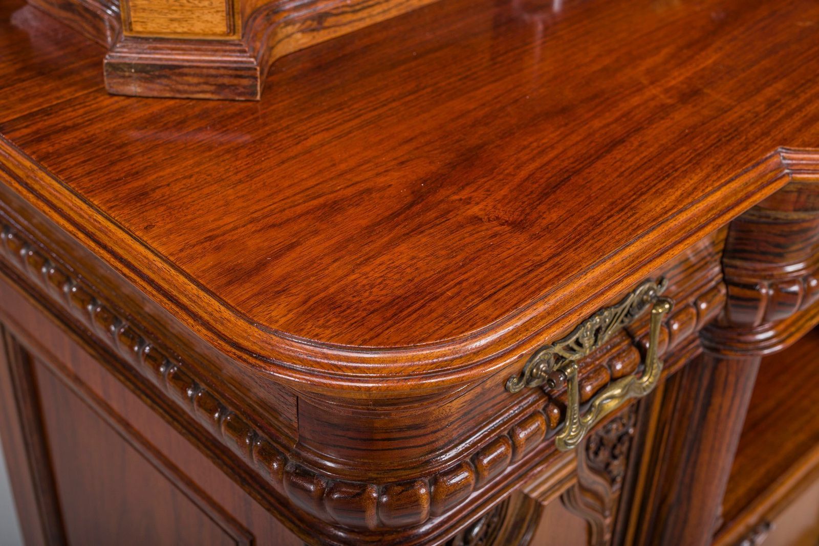 Neo Baroque German Buffet Cabinet In Walnut & Mahogany, 1890s photo 1906.0