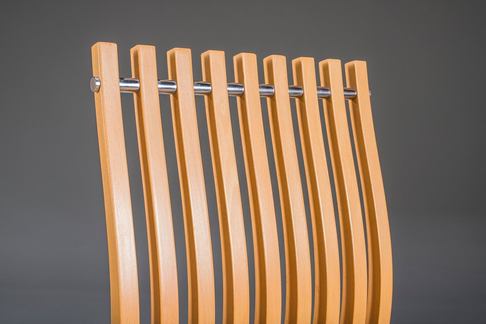 Schizzo Chairs In Beech And Chrome By Ron Arad For Vitra, Germany, 1980s, Set Of 2 photo vinterior