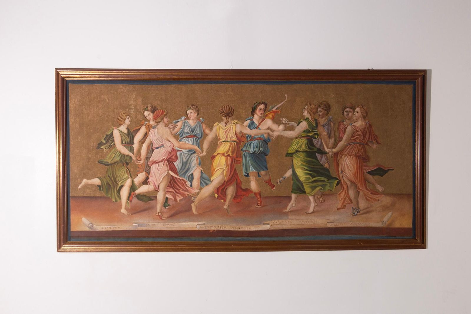 Painting Depicting "Apollo Dancing With The Nine Muses" photo furniture
