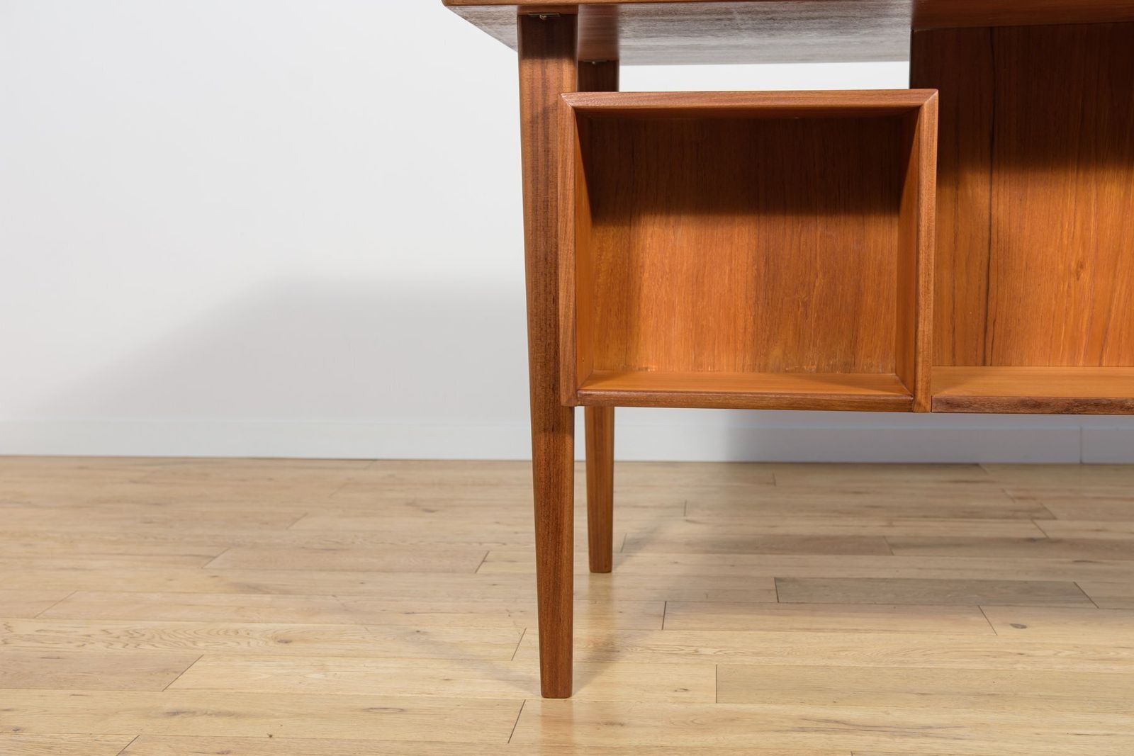 photo buy Mid Century Freestanding Teak Desk By Peter Løvig Nielsen For Loviq, 1960s