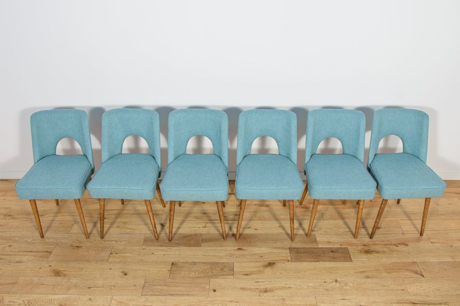 Shell Chairs From Bydgoszcz Furniture Factory, Poland, 1960s, Set Of 6 photo Furniture