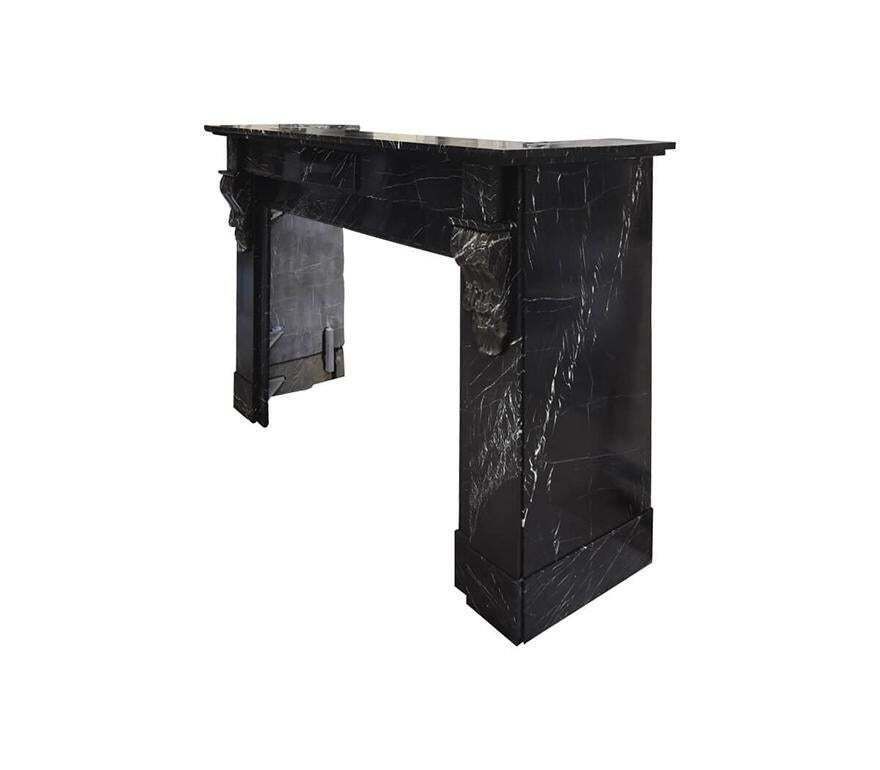 Antique Marble Fireplace Mantel Type Louis XVI 19th Century photo for sale