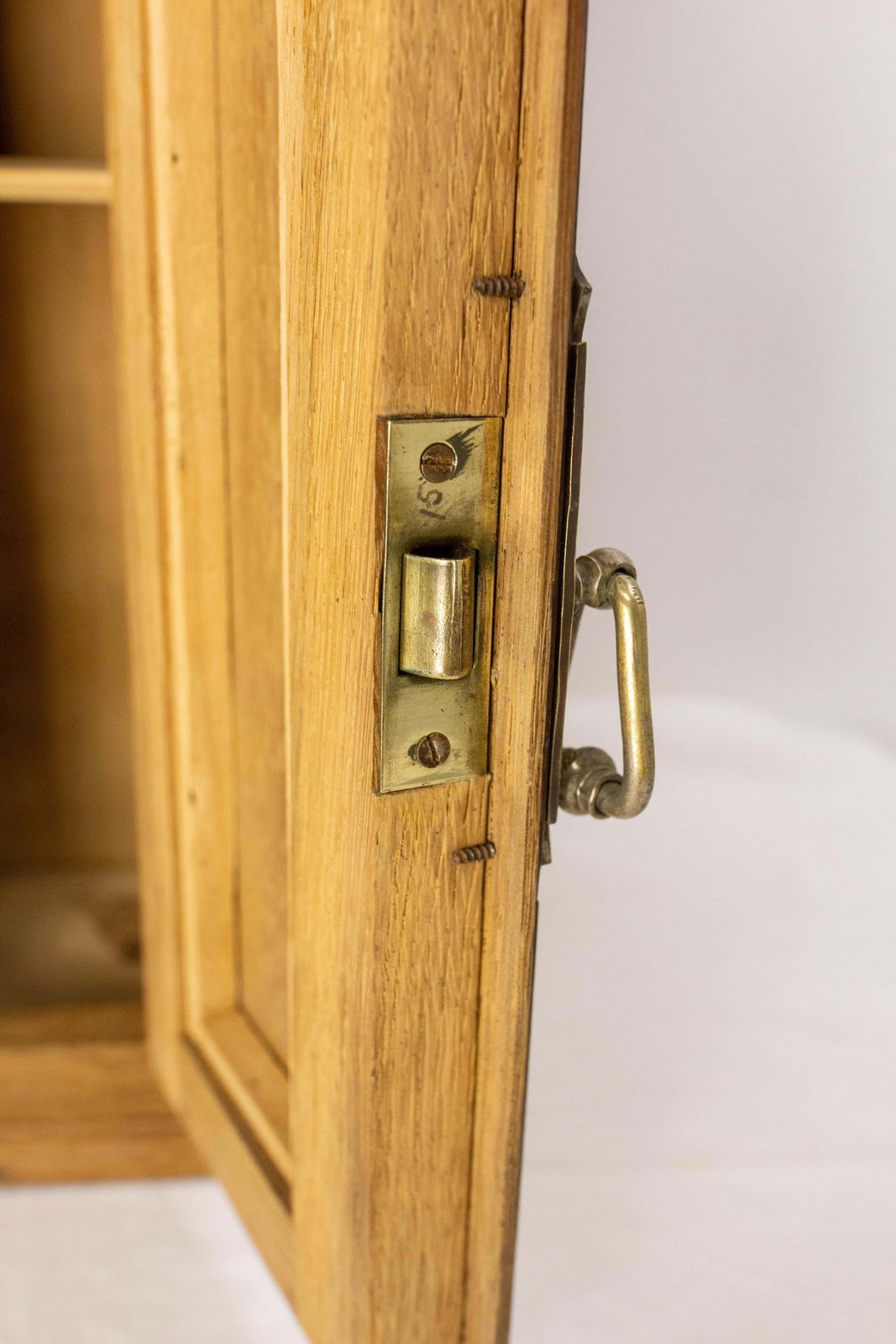 French Massive Oak Wall Cabinet In The Louis XVI Style, Circa 1900 photo vintage