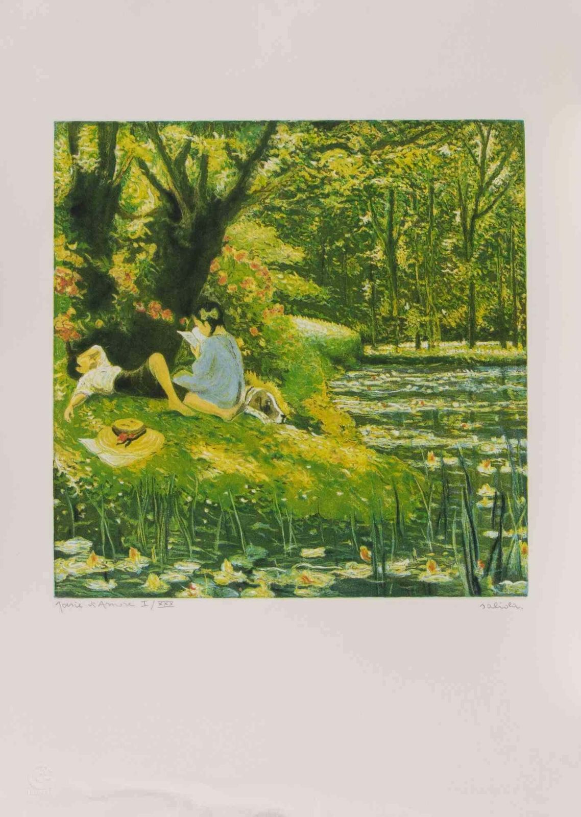 Antonio Saliolapoesie D'amore (Love Poems)   Lithograph By Antonio Saliola   1990s1990s