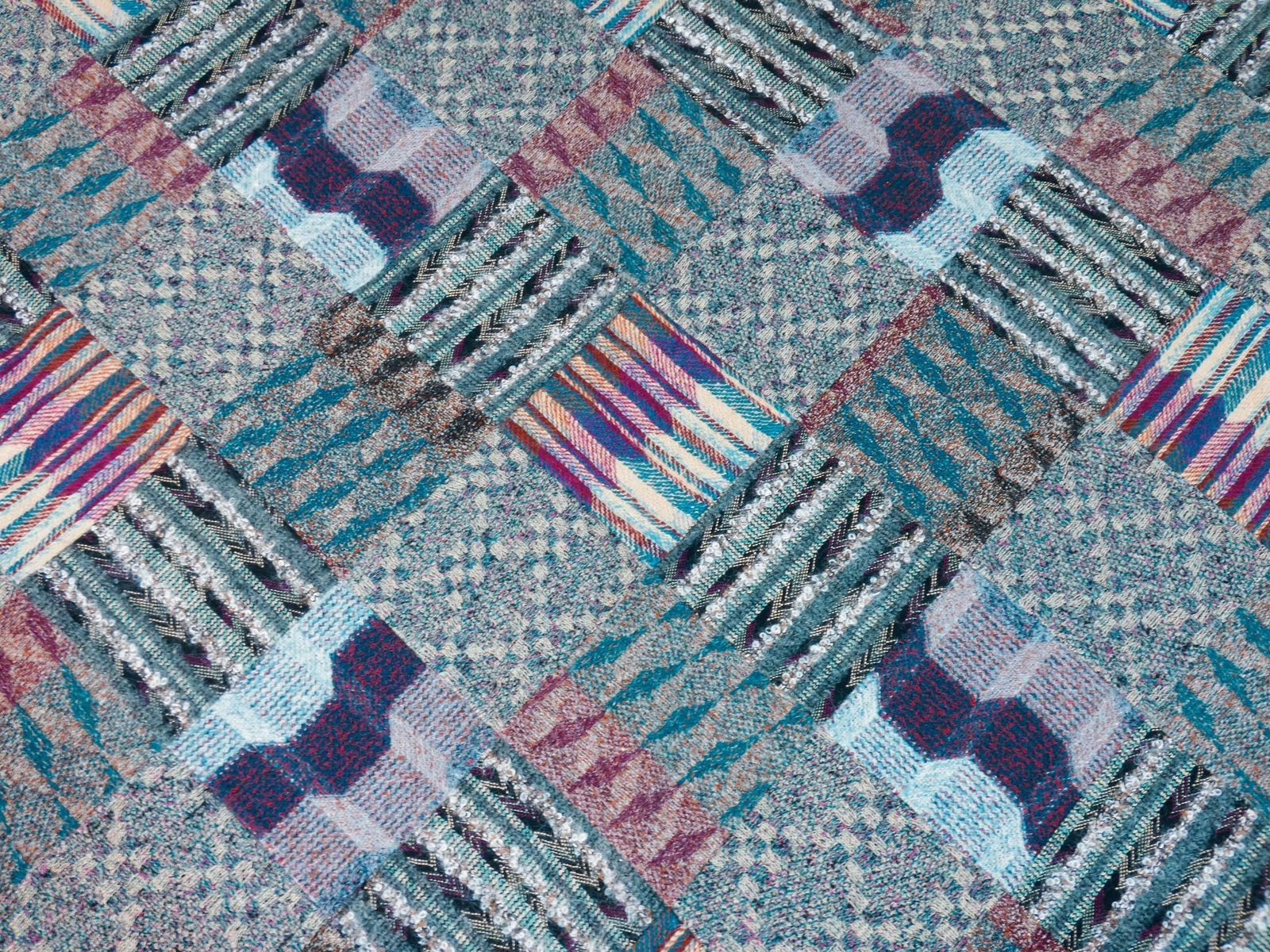 Rug, Design By Ottavio Missoni For Saporiti. Italy, 70s photo Textiles