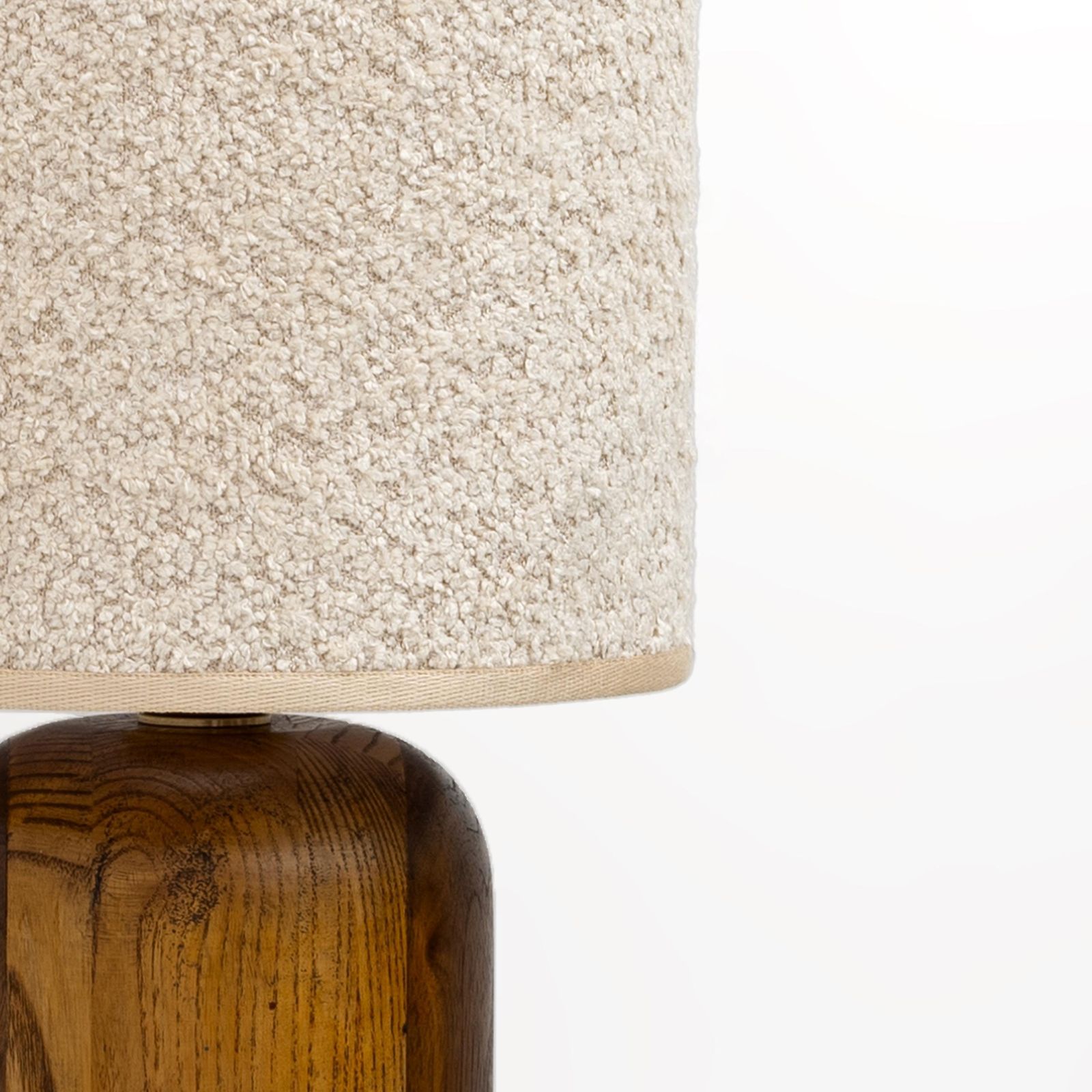 Pair Of Mid Century Modern Style Italian Wood And Brass Table Lamps photo Lighting