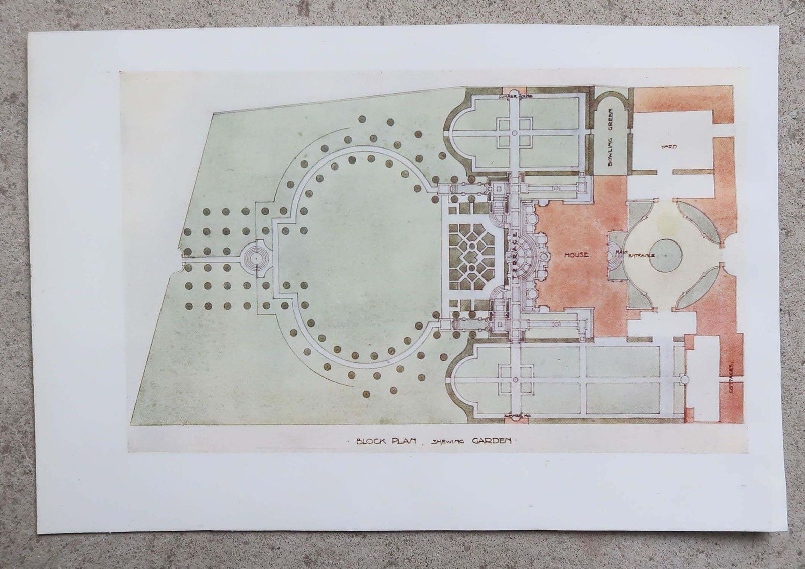 Set Of 3 Original Antique Prints Of Architectural Drawings By E.L.Lutyens. 1906 photo for sale