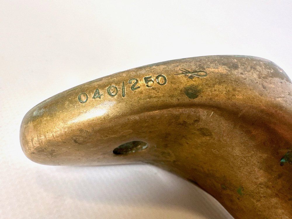 Mid Century Modern Bronze Ballerina Wall Hook, 1970s, Set Of 2 photo vintage