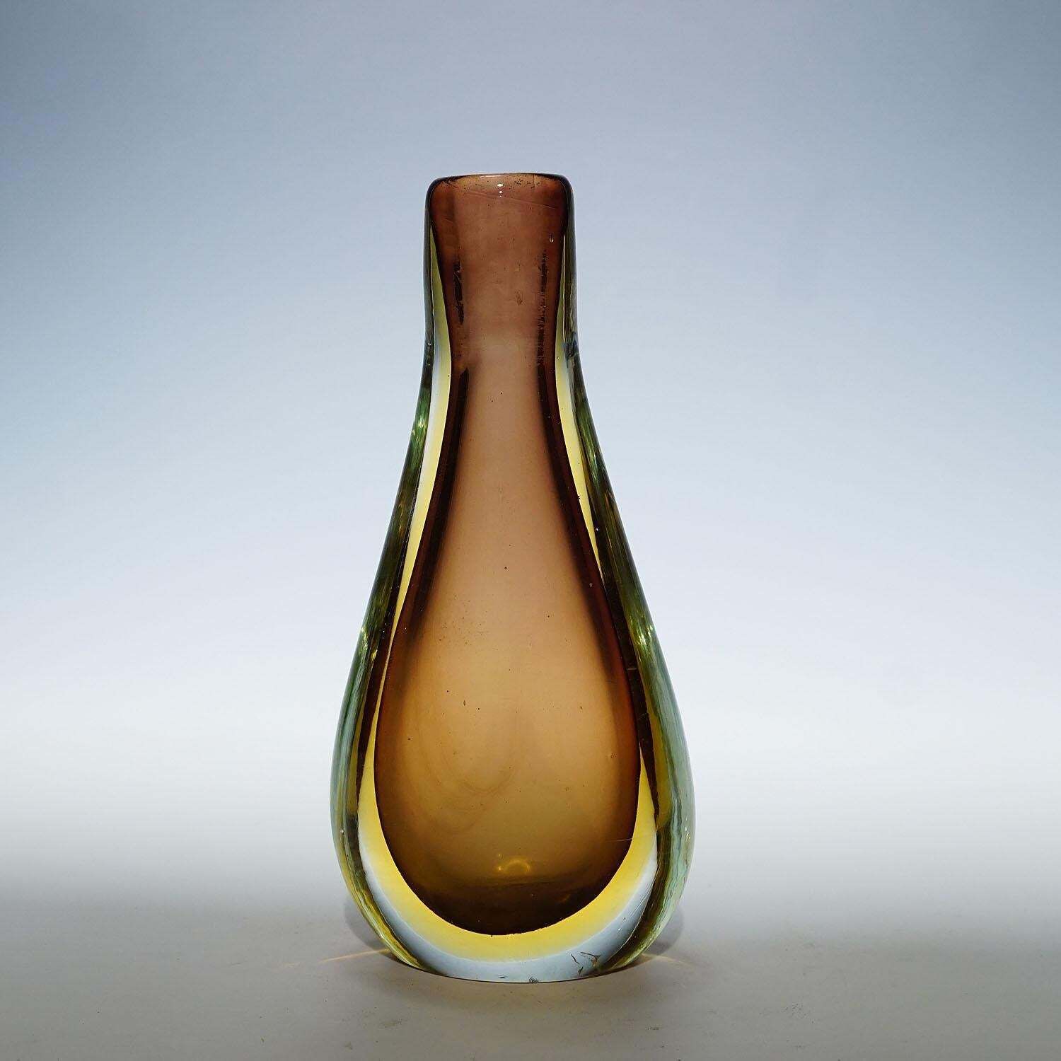 Vintage Art Glass Vase By Seguso Vetri D'arte Murano photo furniture