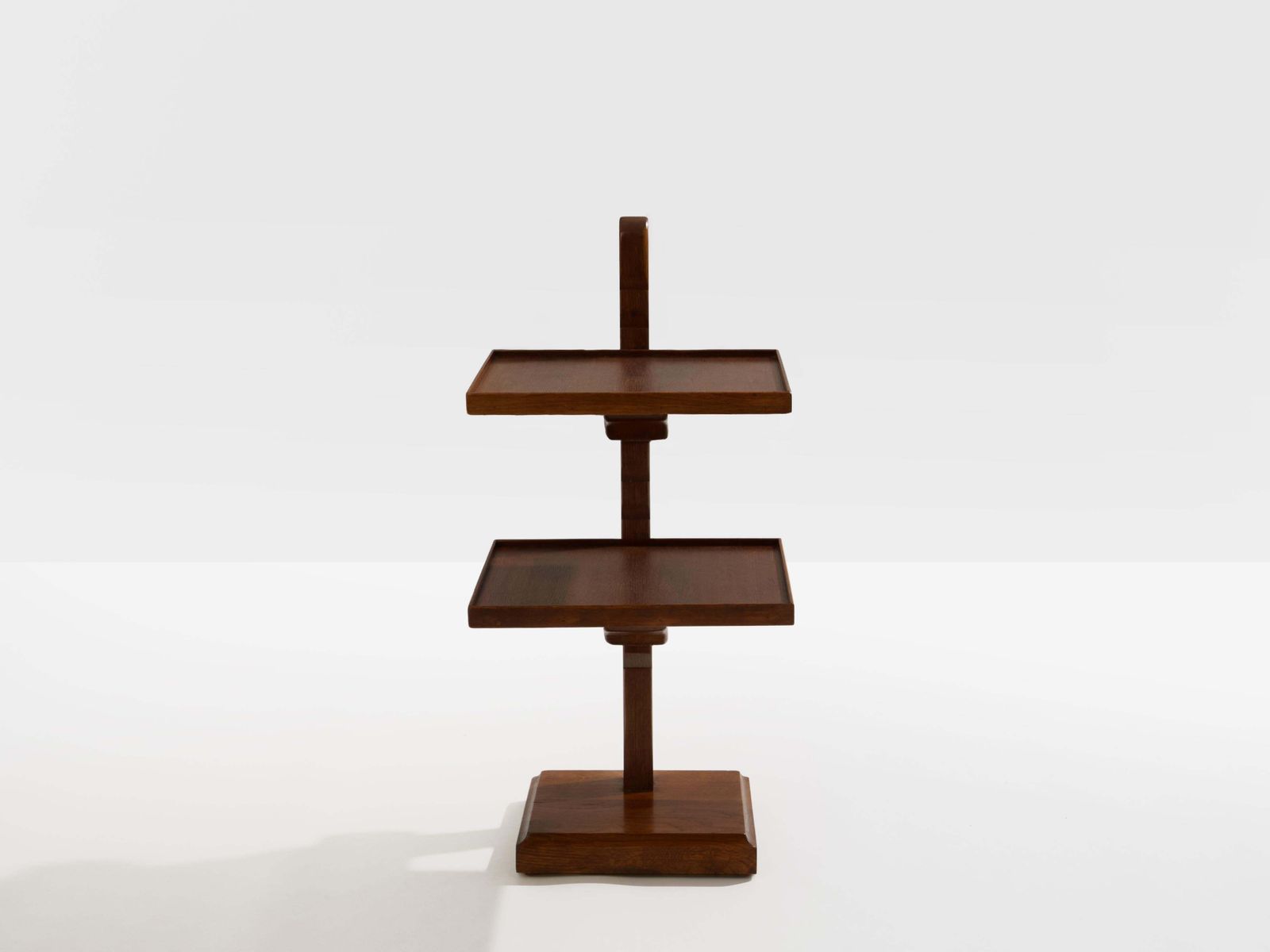 French Art Deco Tinted Oak Wood Serving Table 1940 photo furniture