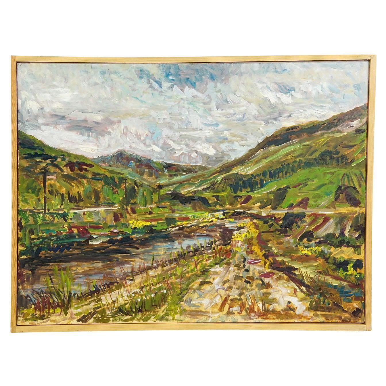 Glen Orchy / Balmally – Scottish Landscape, 1977 Oil Painting Alexander Michael