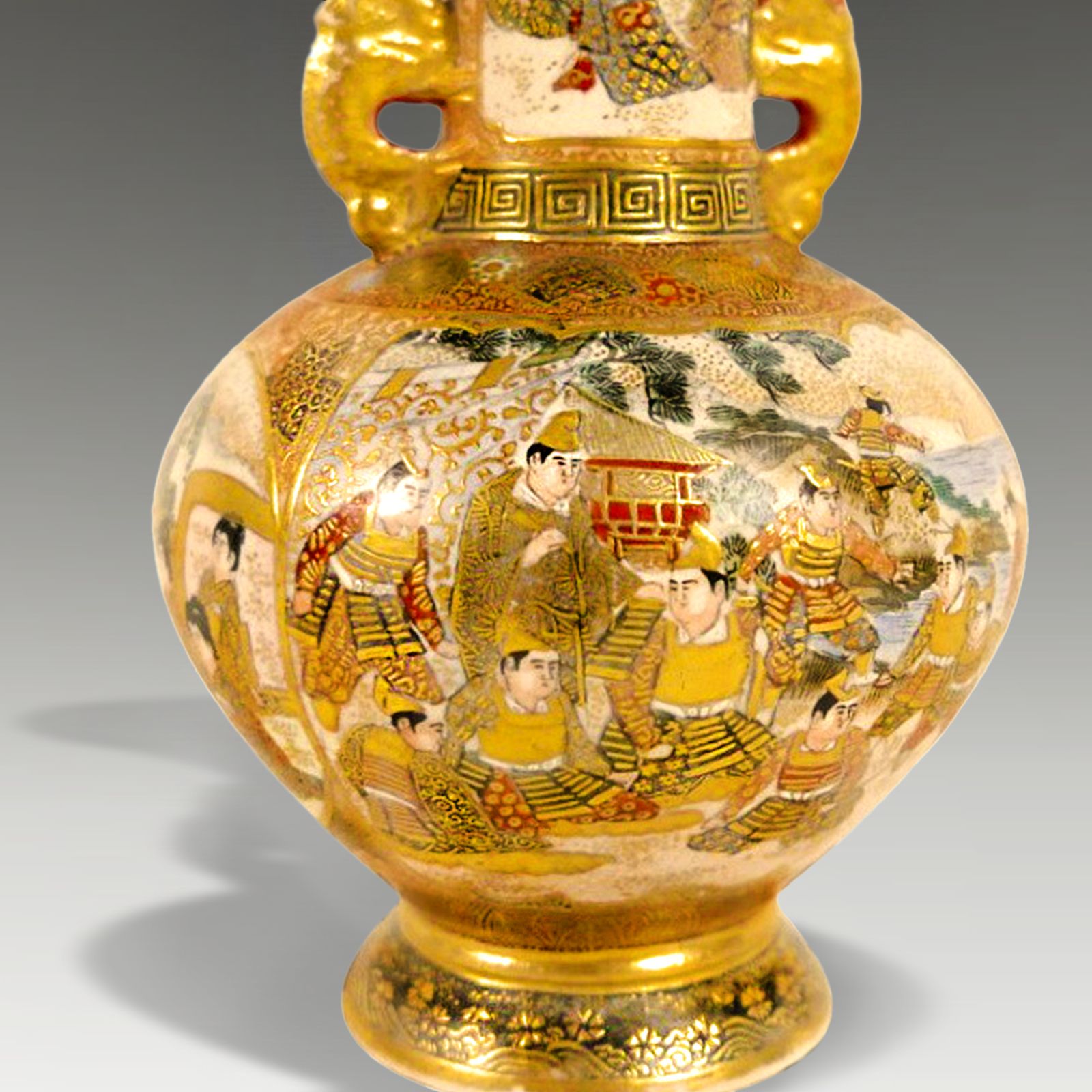Japanese Late Meiji Satsuma Vase Signed Satsuma 12cm (5")  High  Lovely Quality photo furniture
