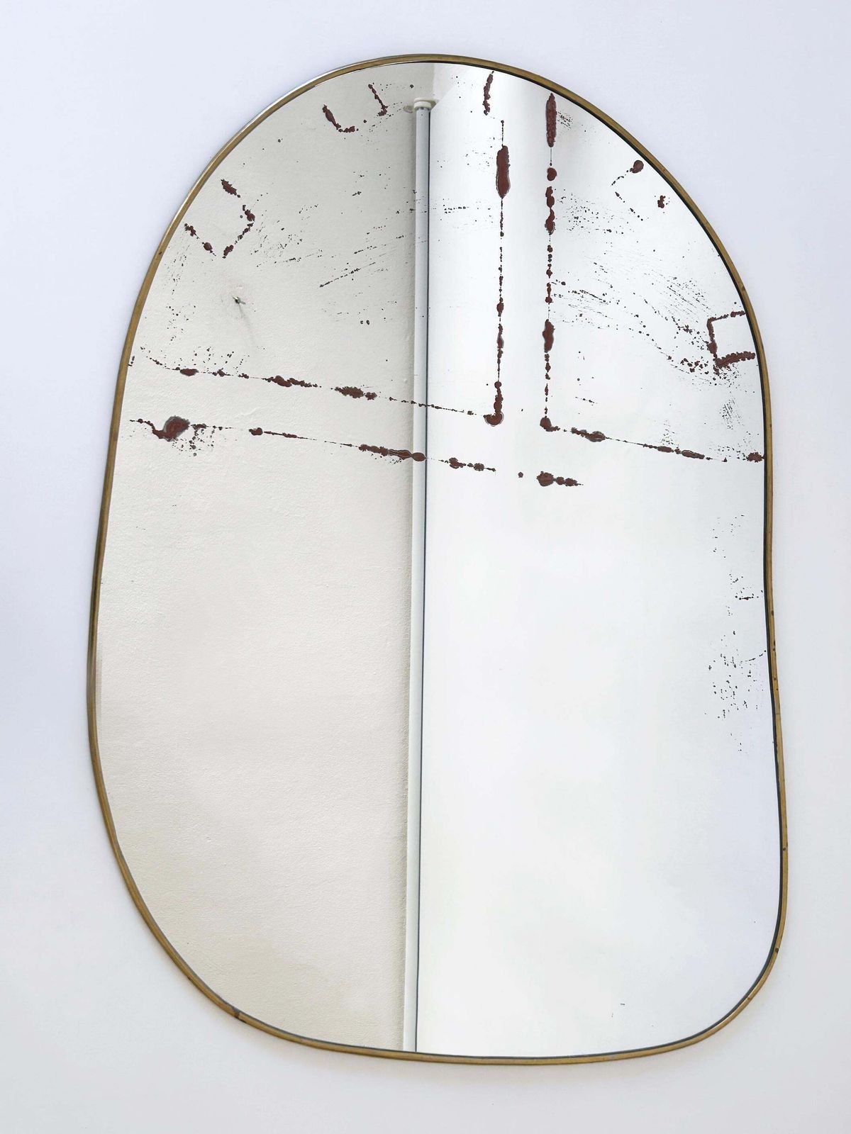 2213.0 Decorative Mid Century Modern Asymmetric Wall Mounted Mirror Germany 1950s photo